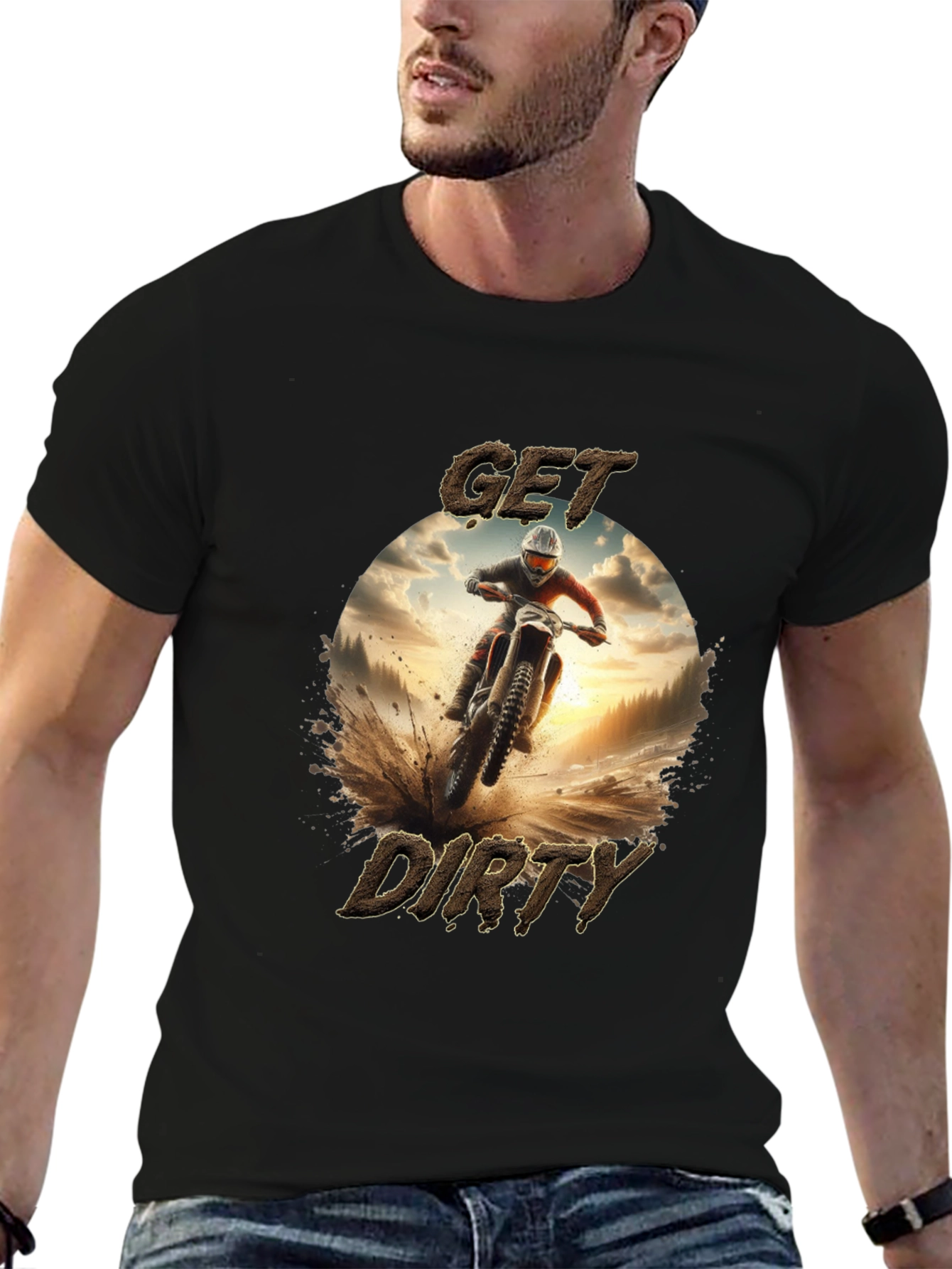Get Dirty Black Graphic Tee
