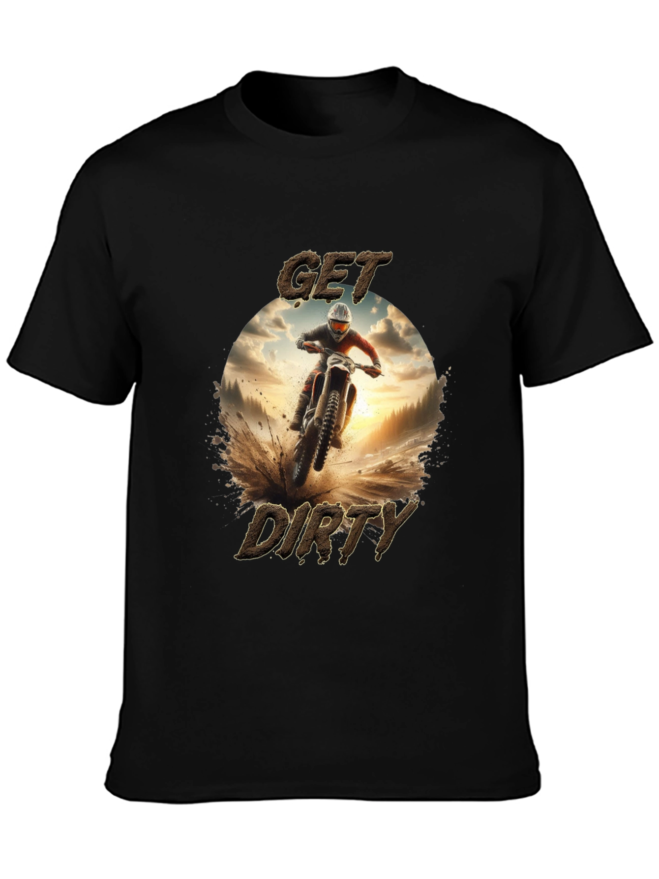 Get Dirty Black Graphic Tee