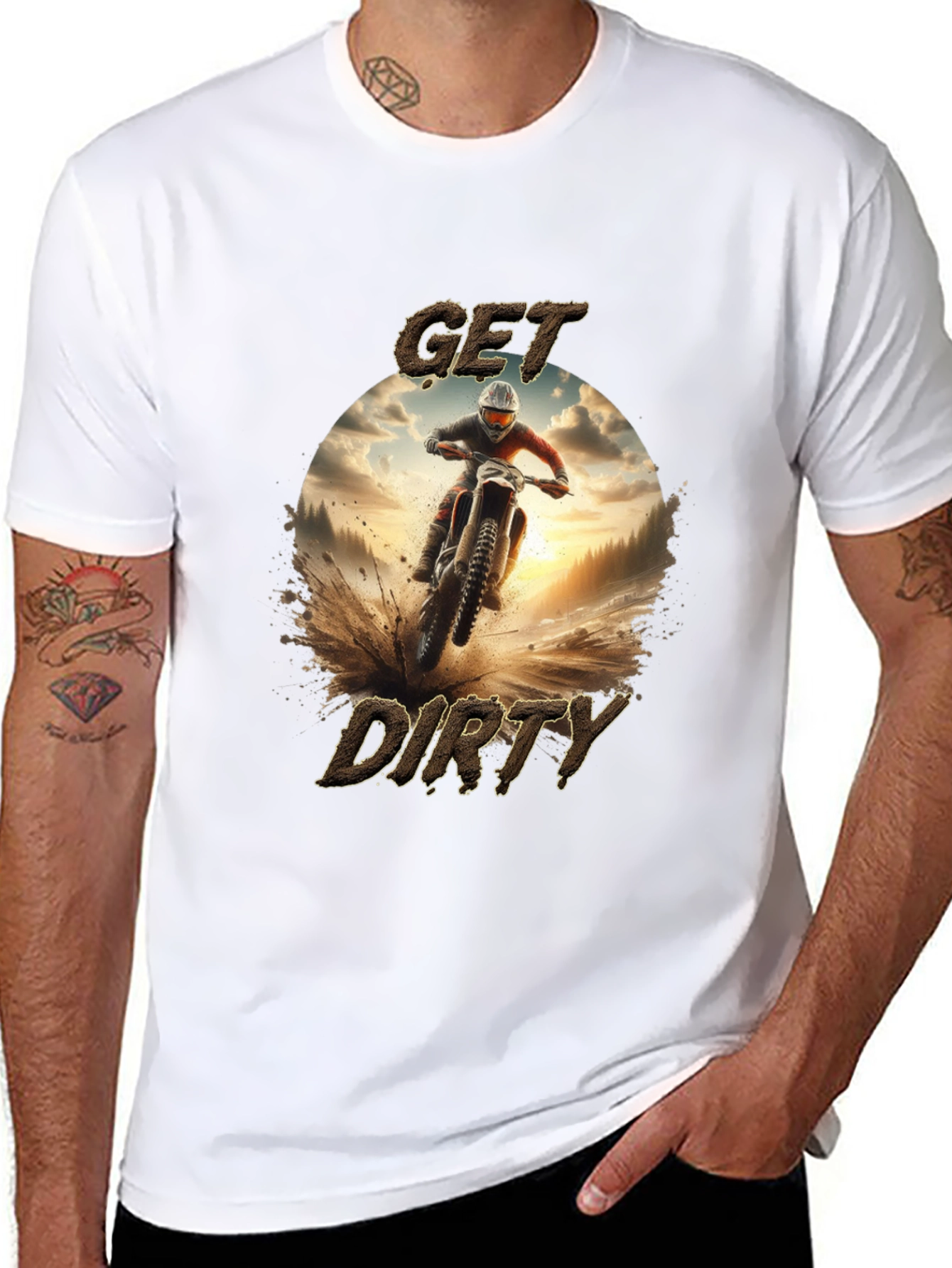 Get Dirty Black Graphic Tee