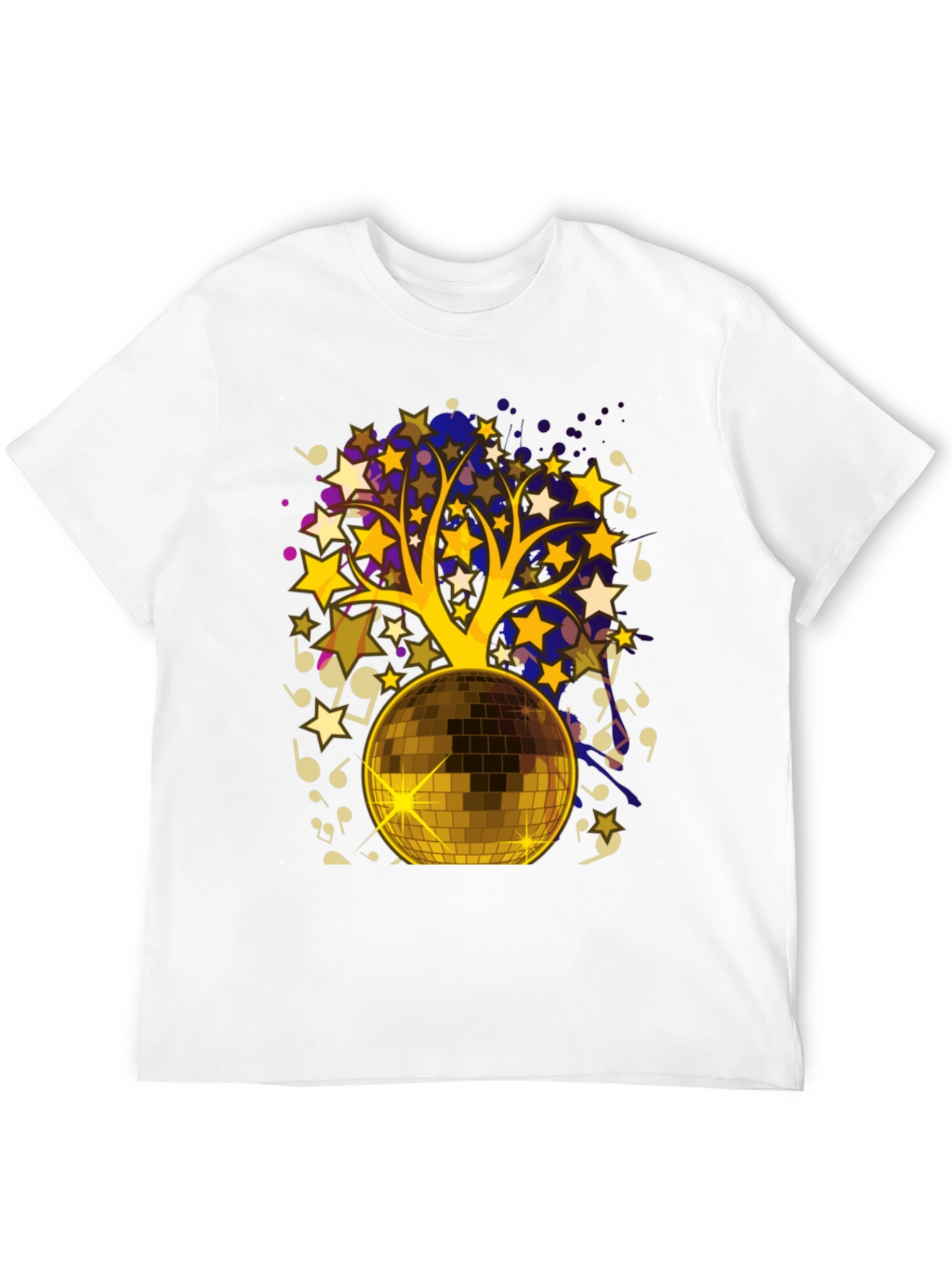 Disco Ball Music Tree Graphic Tee