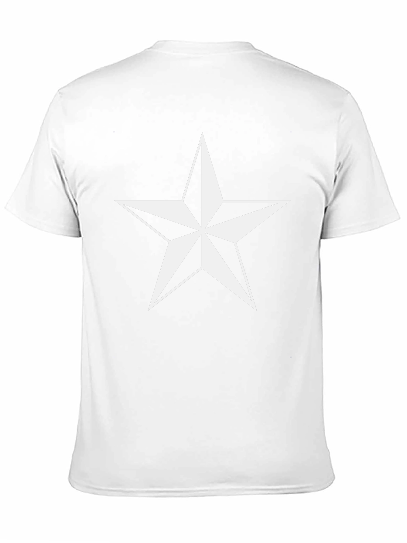Classic Black Star Graphic Tee - Mens Casual Style