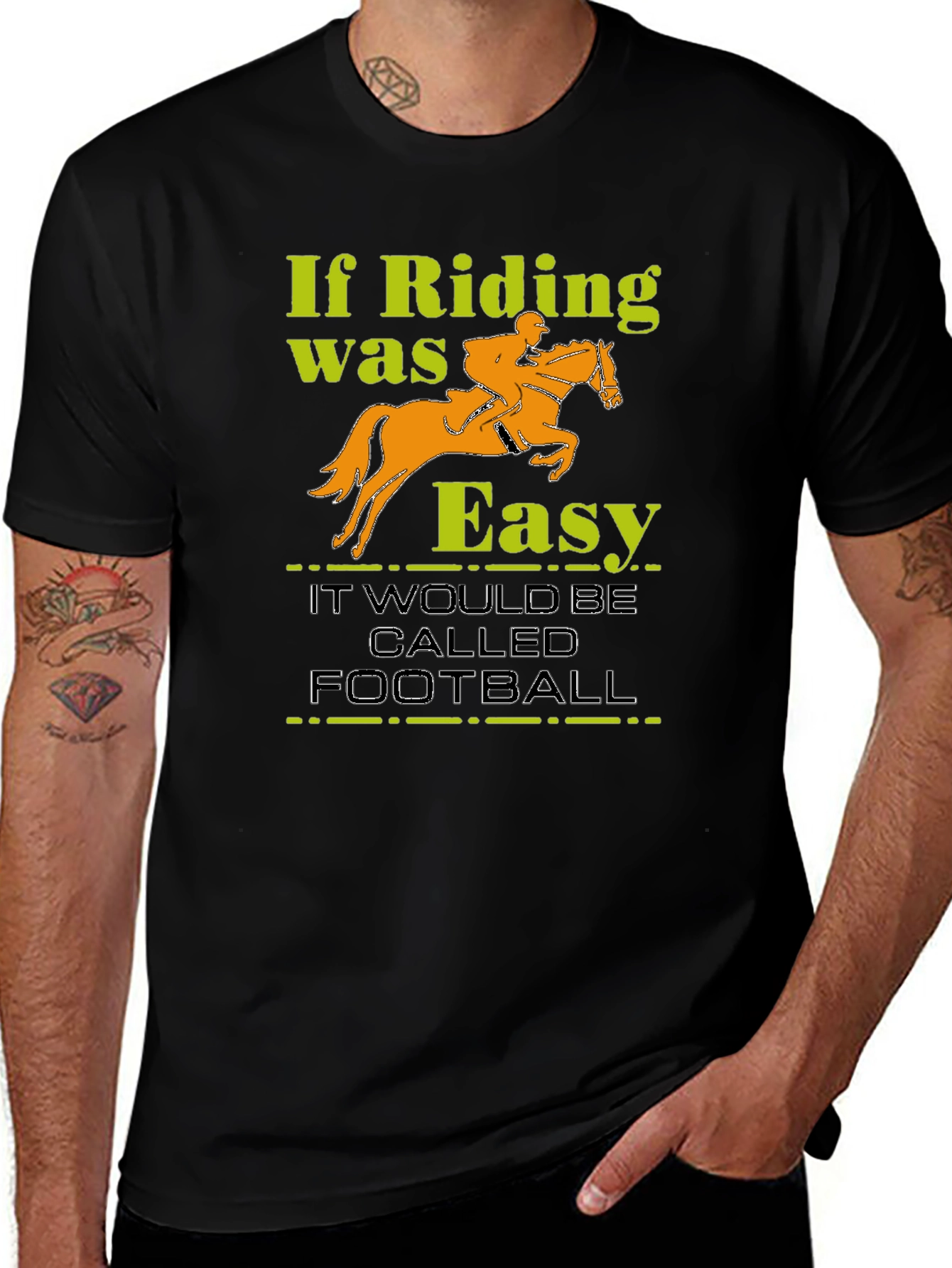Riding Isnt Easy Graphic T-Shirt
