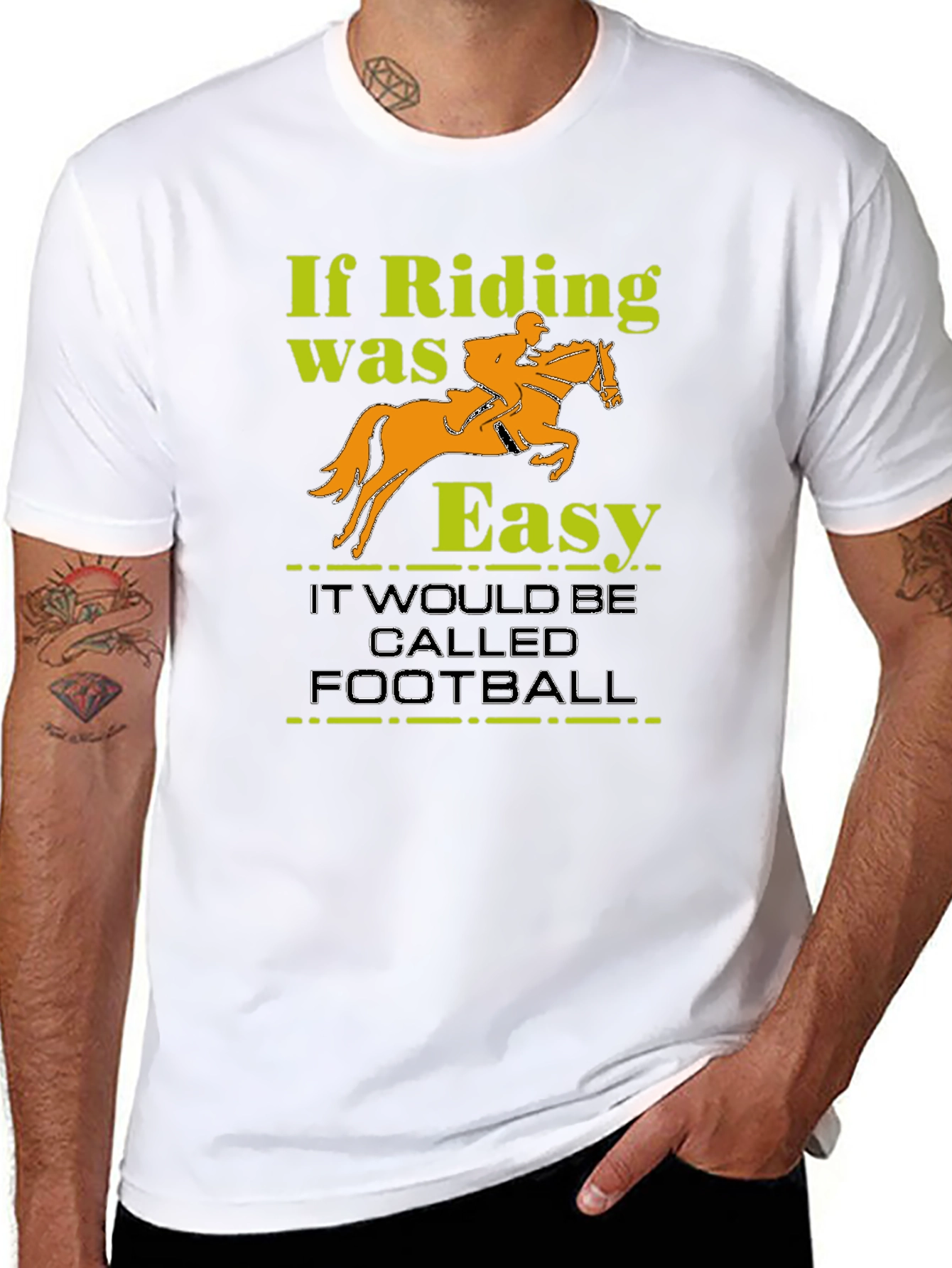 Riding Isnt Easy Graphic T-Shirt