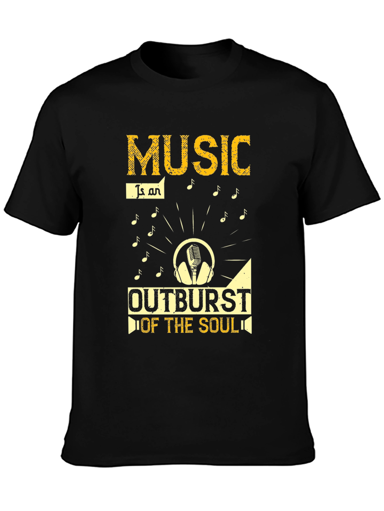 Music Outburst Soul Graphic Tee - Black
