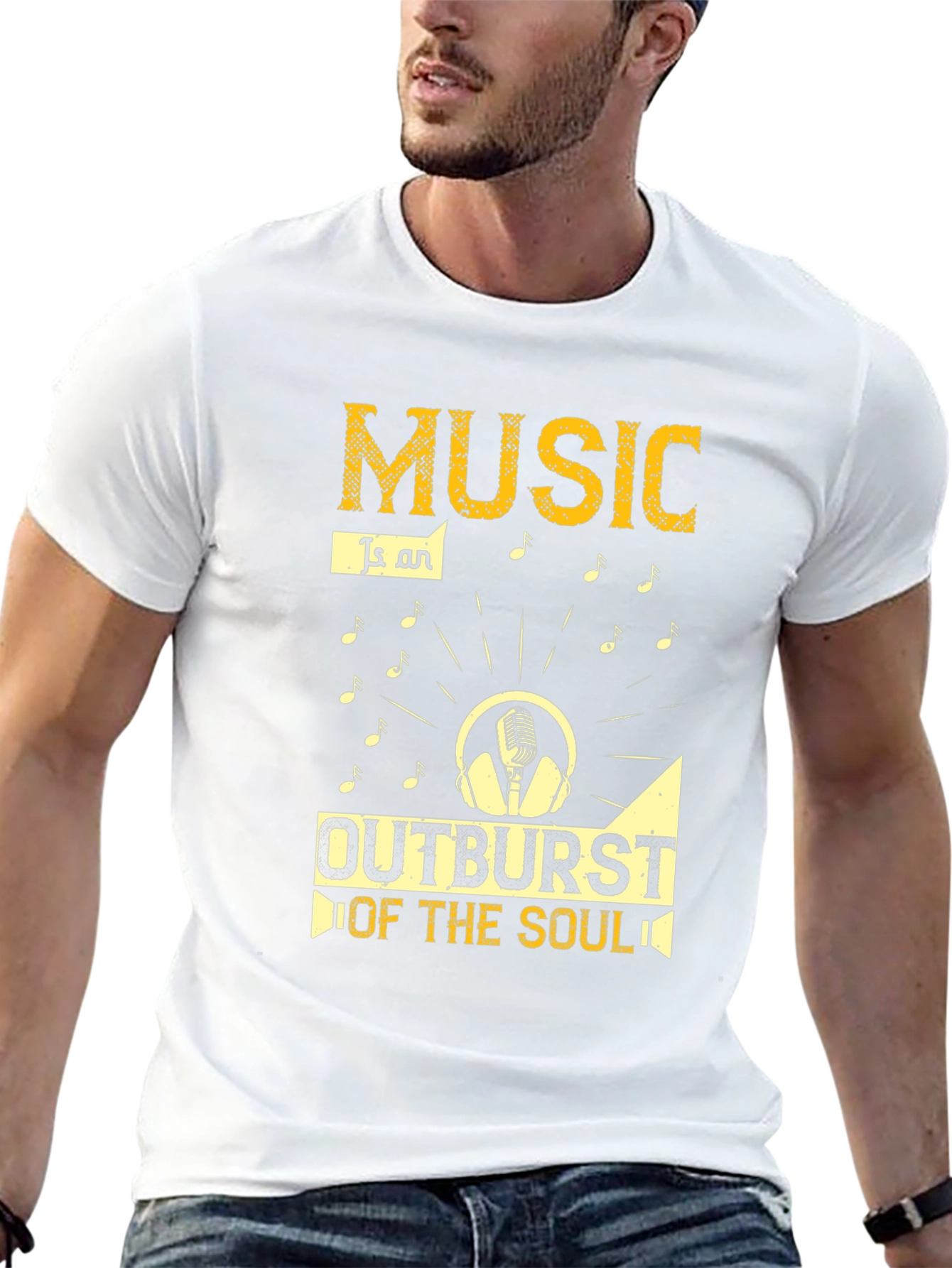 Music Outburst Soul Graphic Tee - Black