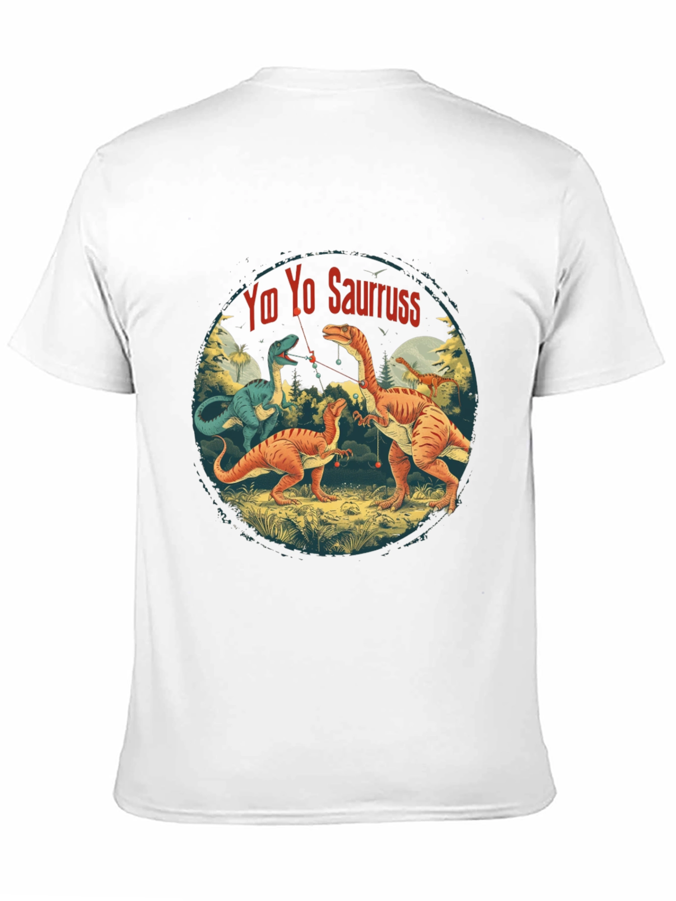 Yo Yo Sauruss T-Shirt - Dinosaur Fishing Fun!