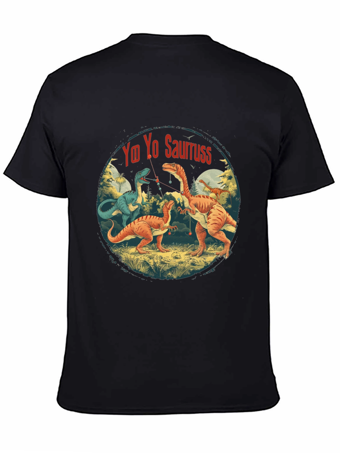 Yo Yo Sauruss T-Shirt - Dinosaur Fishing Fun!