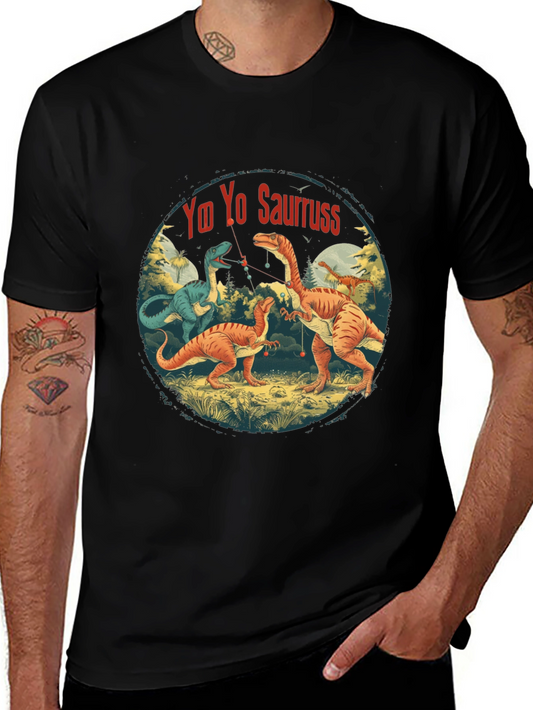 Yo Yo Sauruss T-Shirt - Dinosaur Fishing Fun!