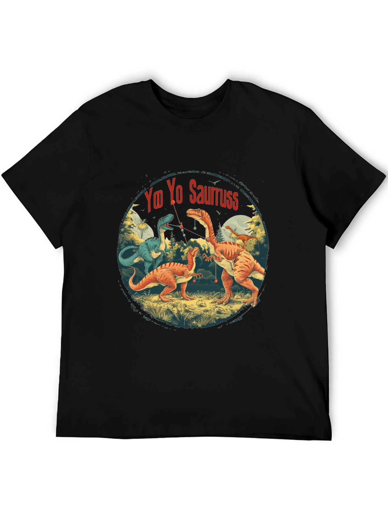 Yo Yo Sauruss T-Shirt - Dinosaur Fishing Fun!