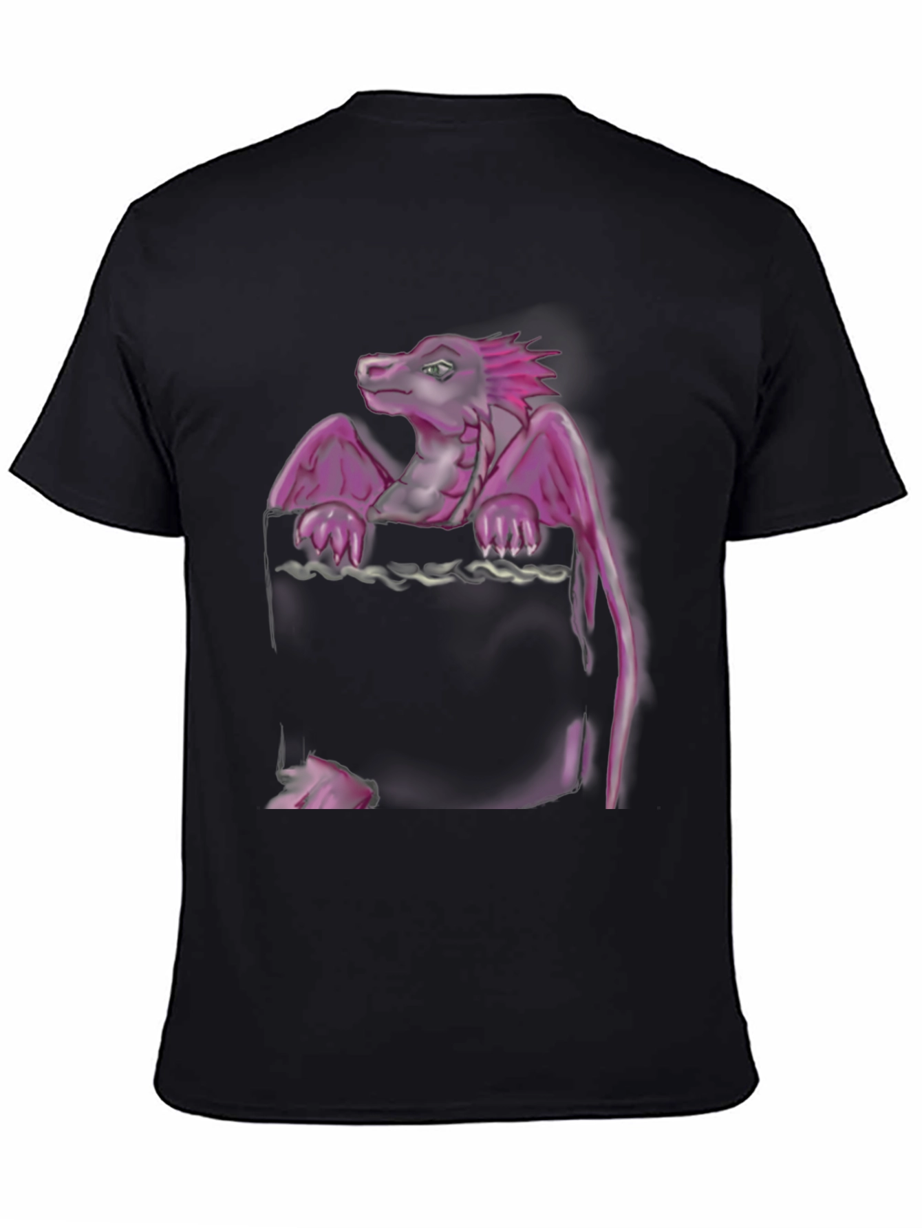 Dragon Pocket T-Shirt - Unique Graphic Tee