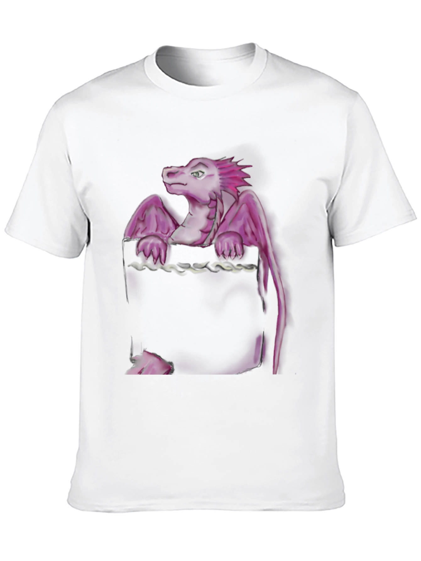Dragon Pocket T-Shirt - Unique Graphic Tee