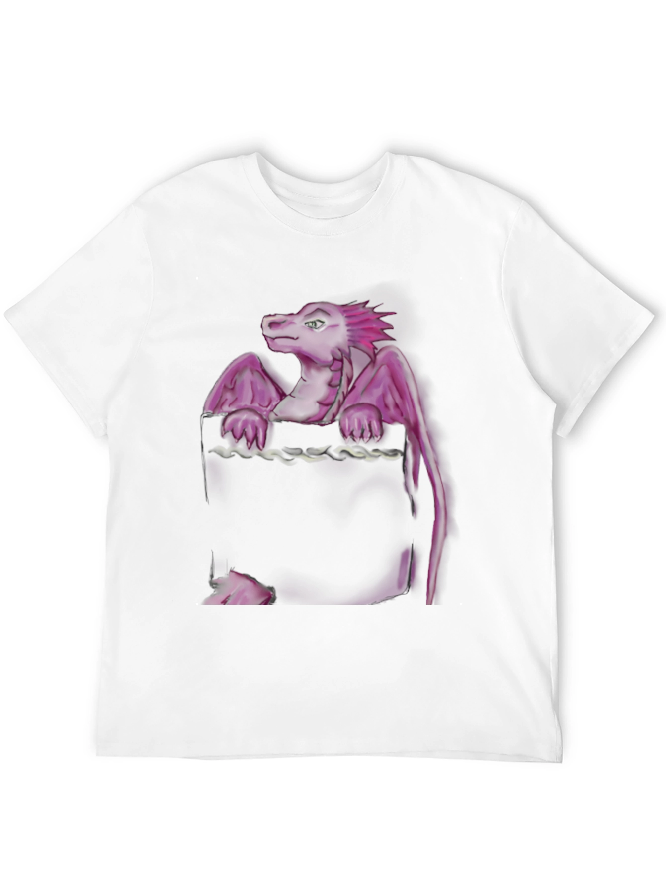 Dragon Pocket T-Shirt - Unique Graphic Tee