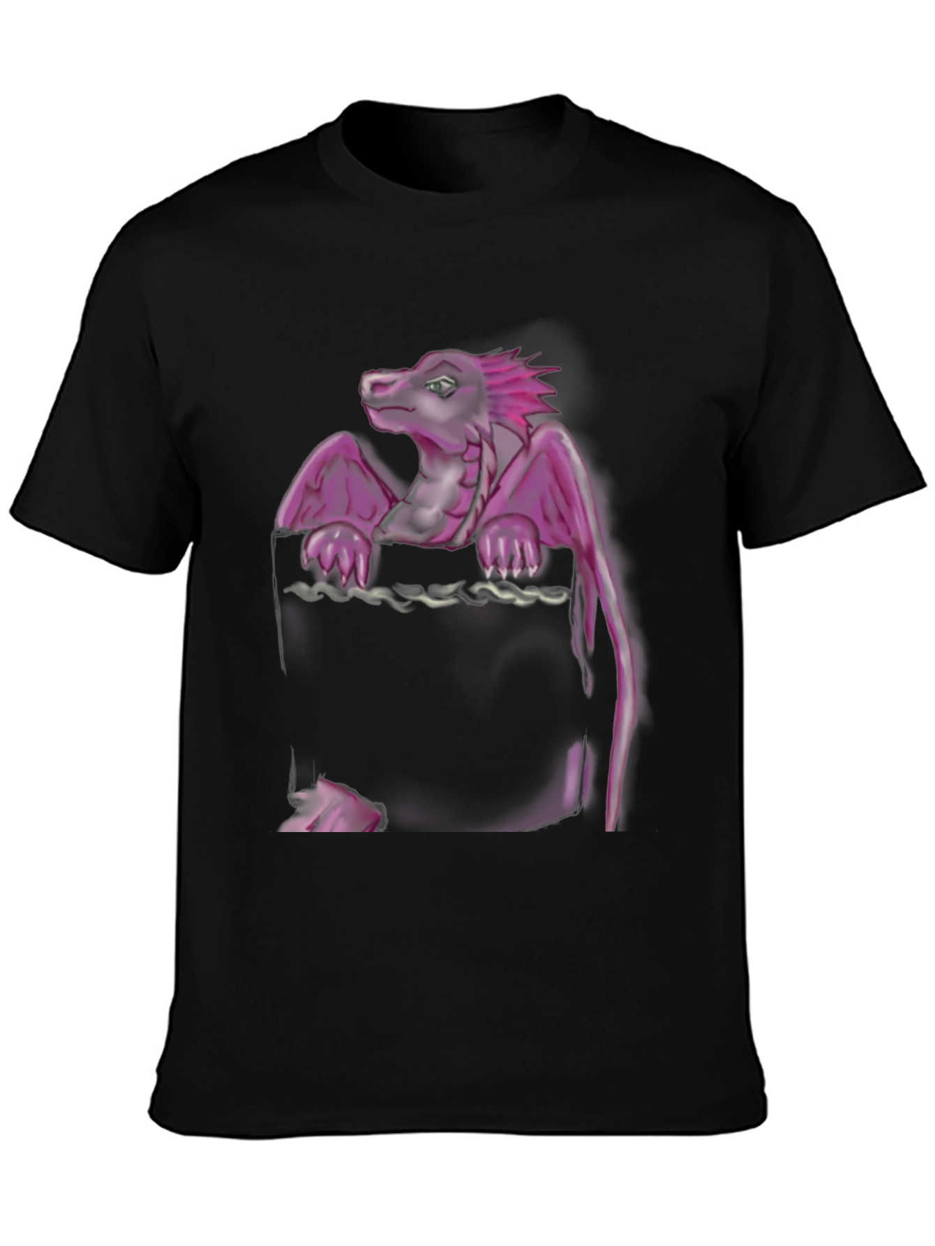 Dragon Pocket T-Shirt - Unique Graphic Tee