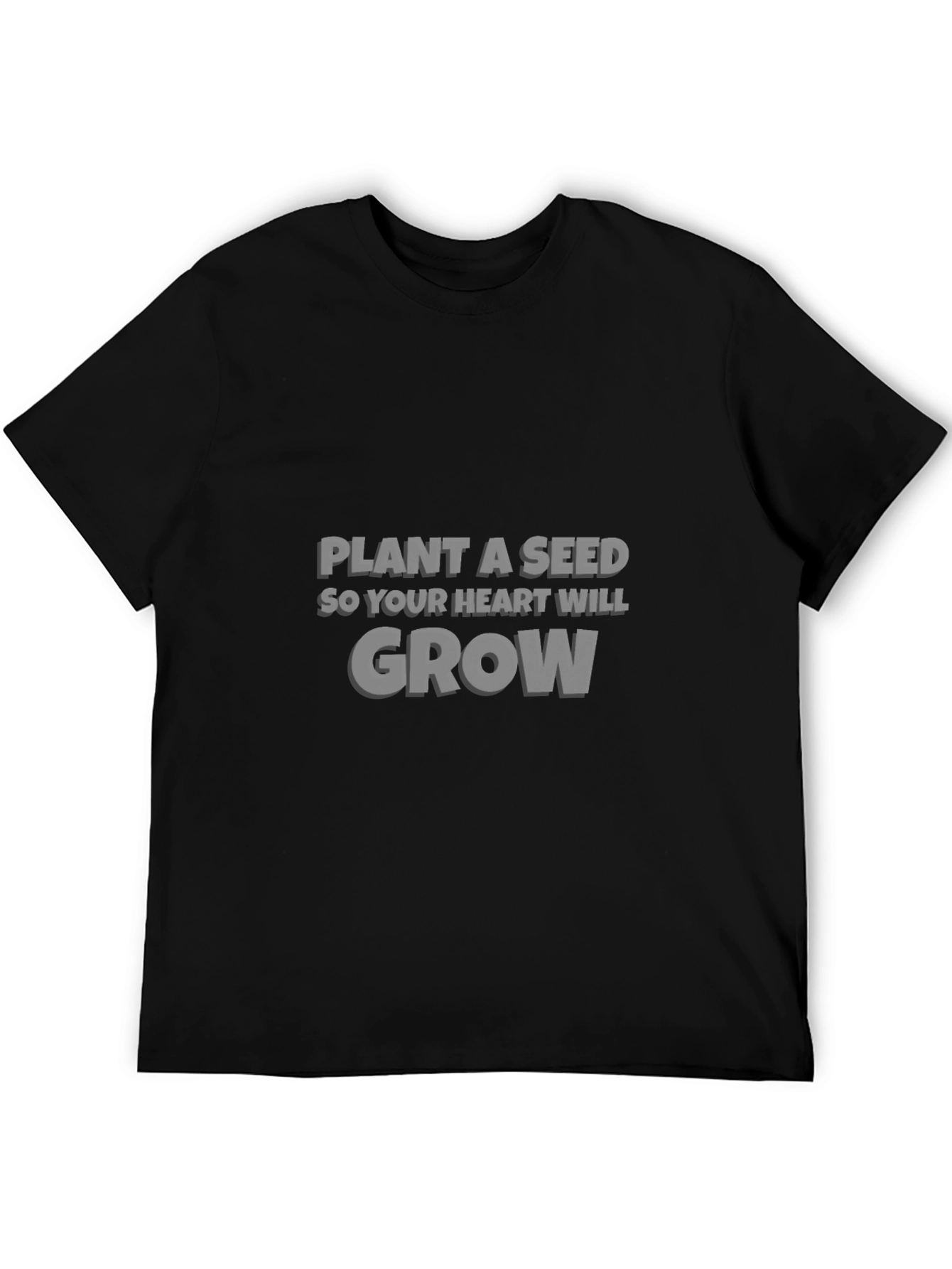 Plant a Seed Graphic Tee - Inspirational Black T-Shirt
