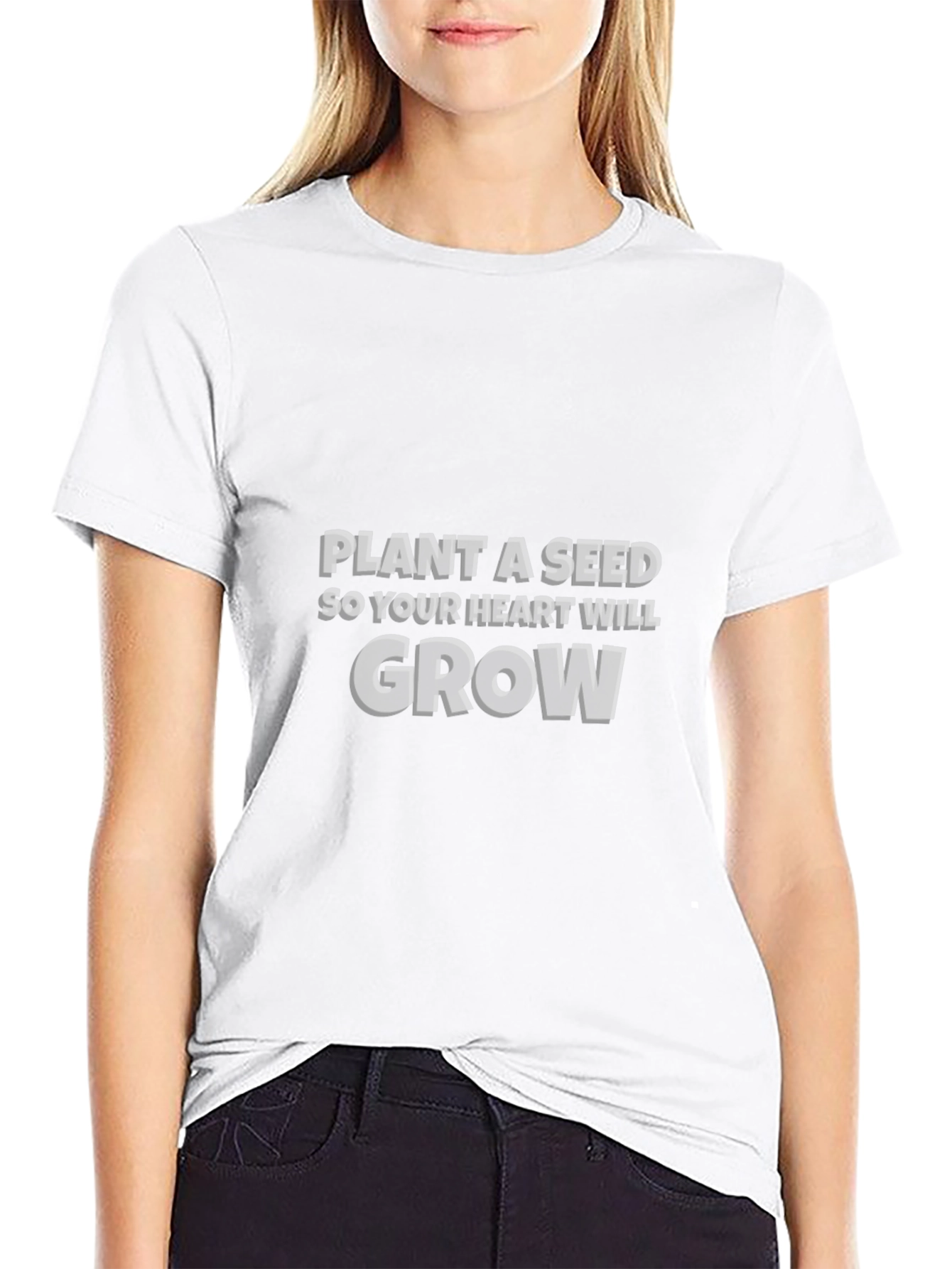 Plant a Seed Graphic Tee - Inspirational Black T-Shirt