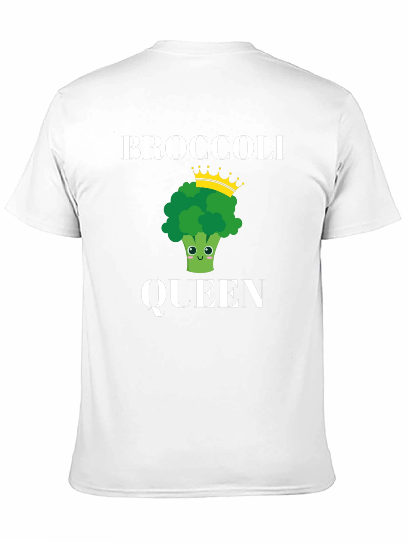 Broccoli Queen Graphic T-Shirt - Novelty Vegan Tee
