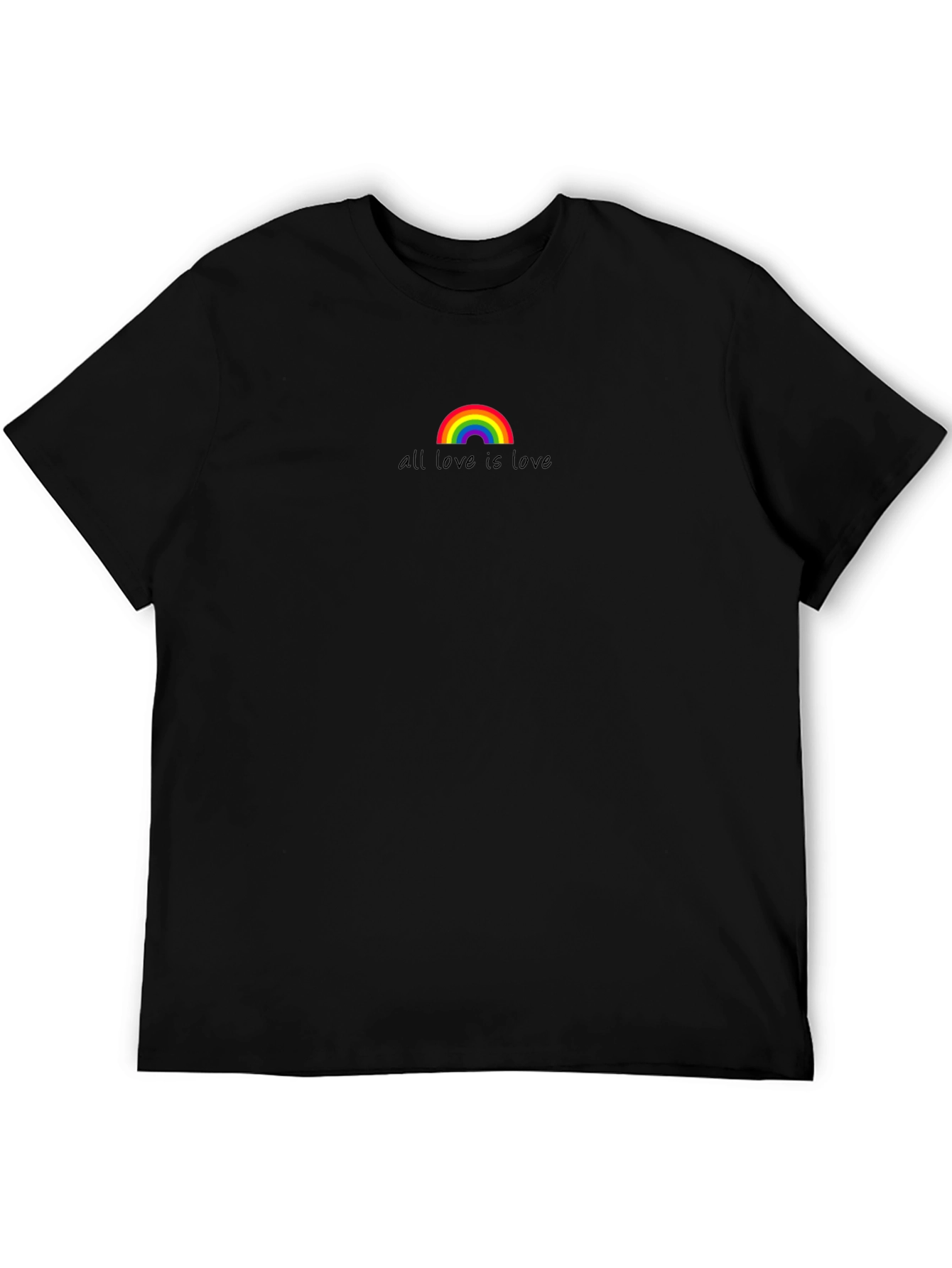 All Love Is Love Rainbow T-Shirt - Black