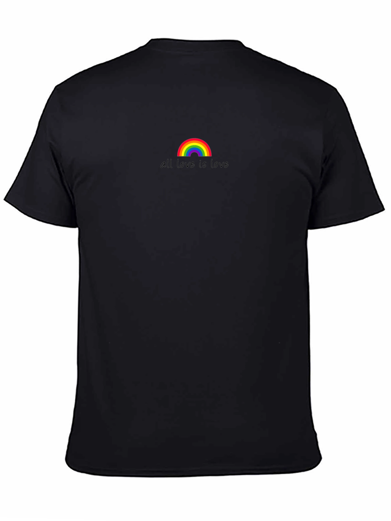 All Love Is Love Rainbow T-Shirt - Black