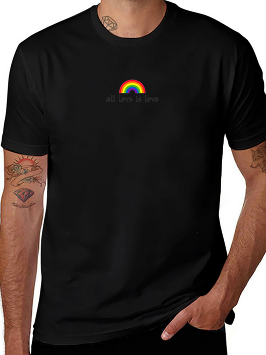 All Love Is Love Rainbow T-Shirt - Black