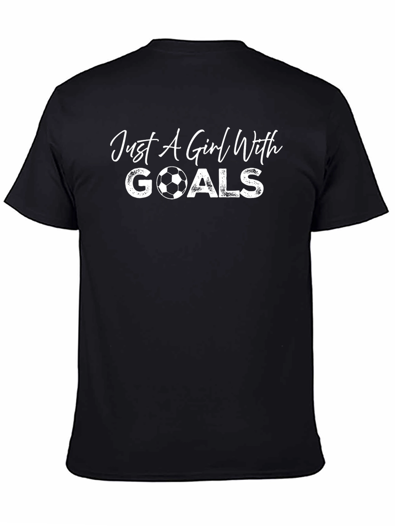 Just A Girl With Goals T-Shirt Soccer Ball Tee