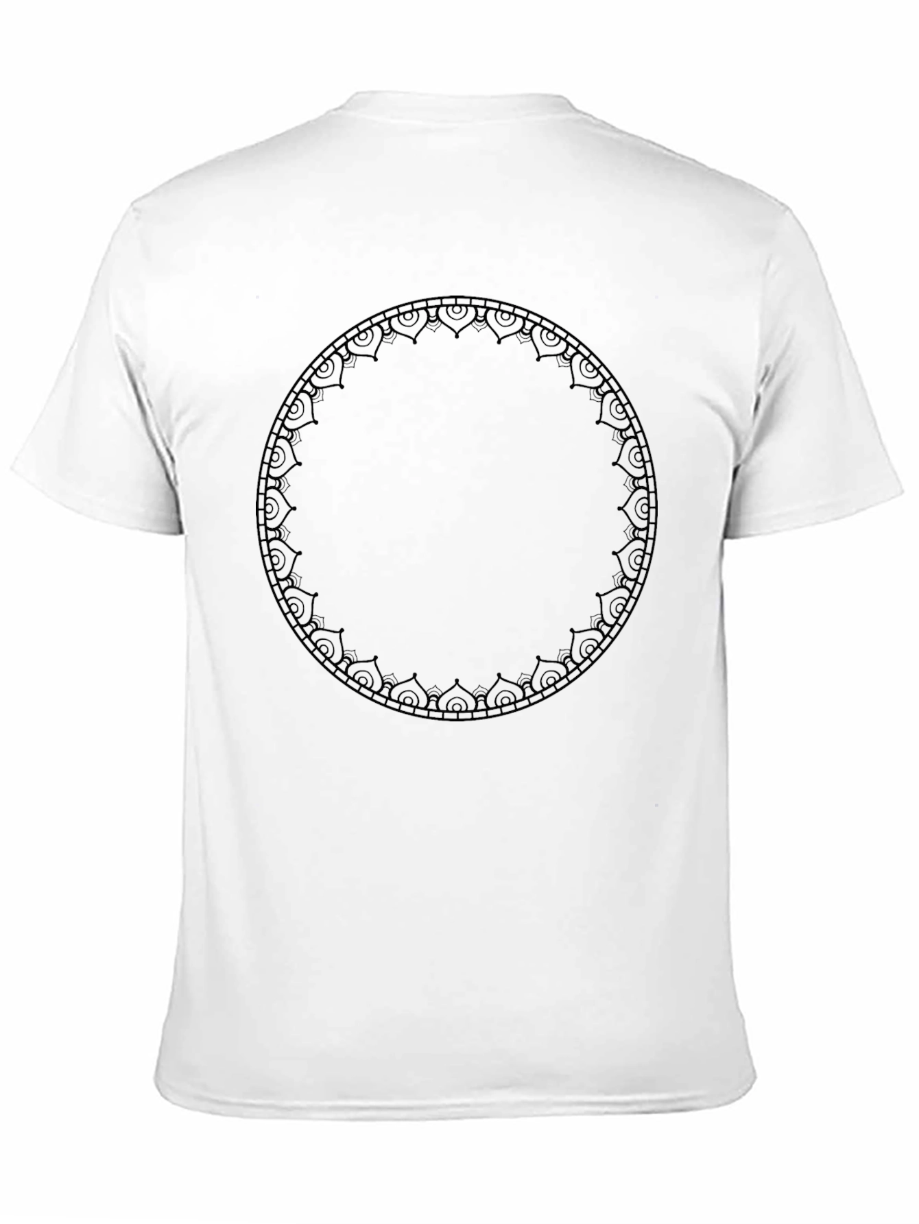 Stylish Black Mandala Graphic T-Shirt