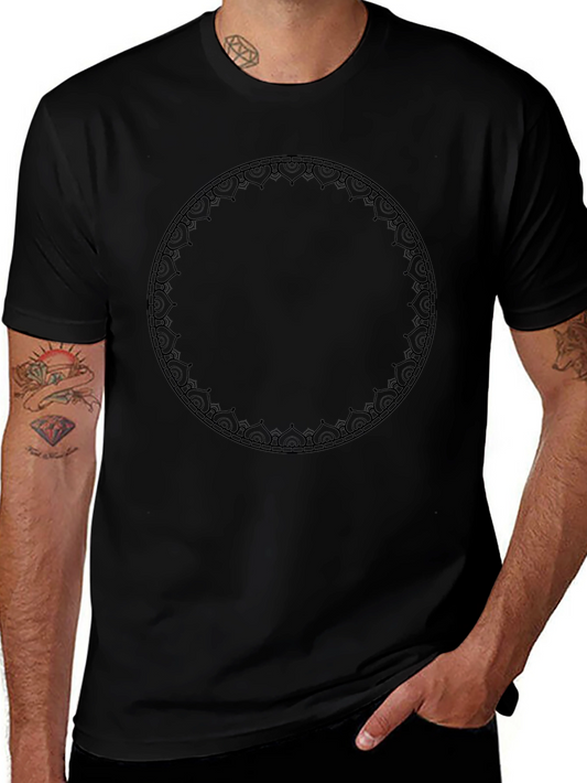 Stylish Black Mandala Graphic T-Shirt