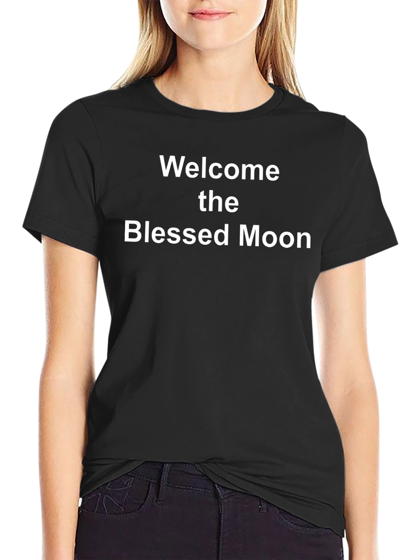 Welcome the Blessed Moon Black T-Shirt