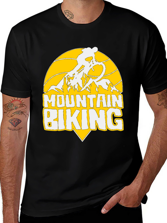 Mountain Biking Graphic Tee - Adventure Awaits!