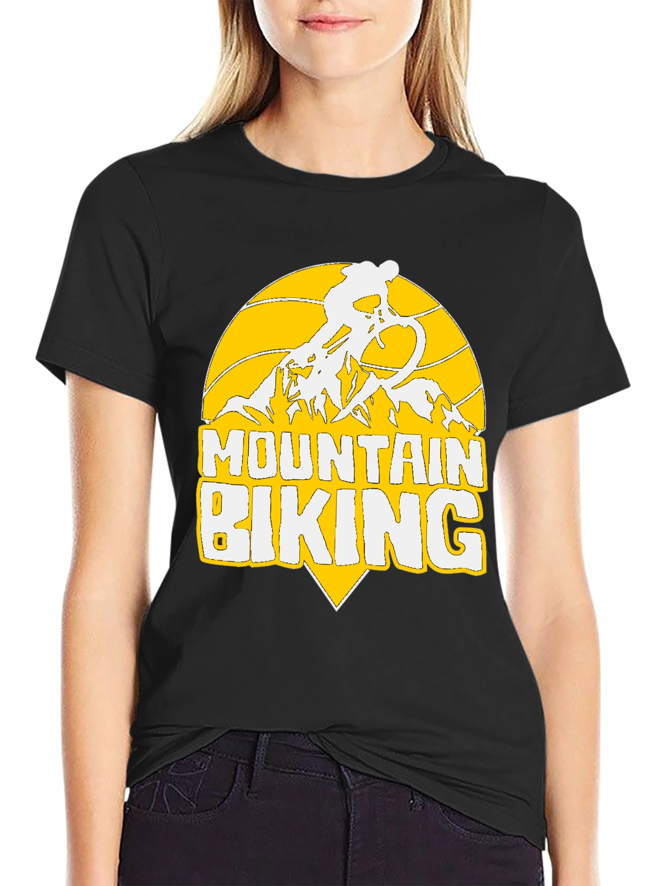 Mountain Biking Graphic Tee - Adventure Awaits!