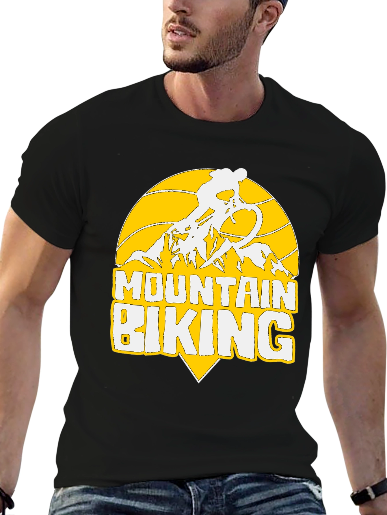 Mountain Biking Graphic Tee - Adventure Awaits!