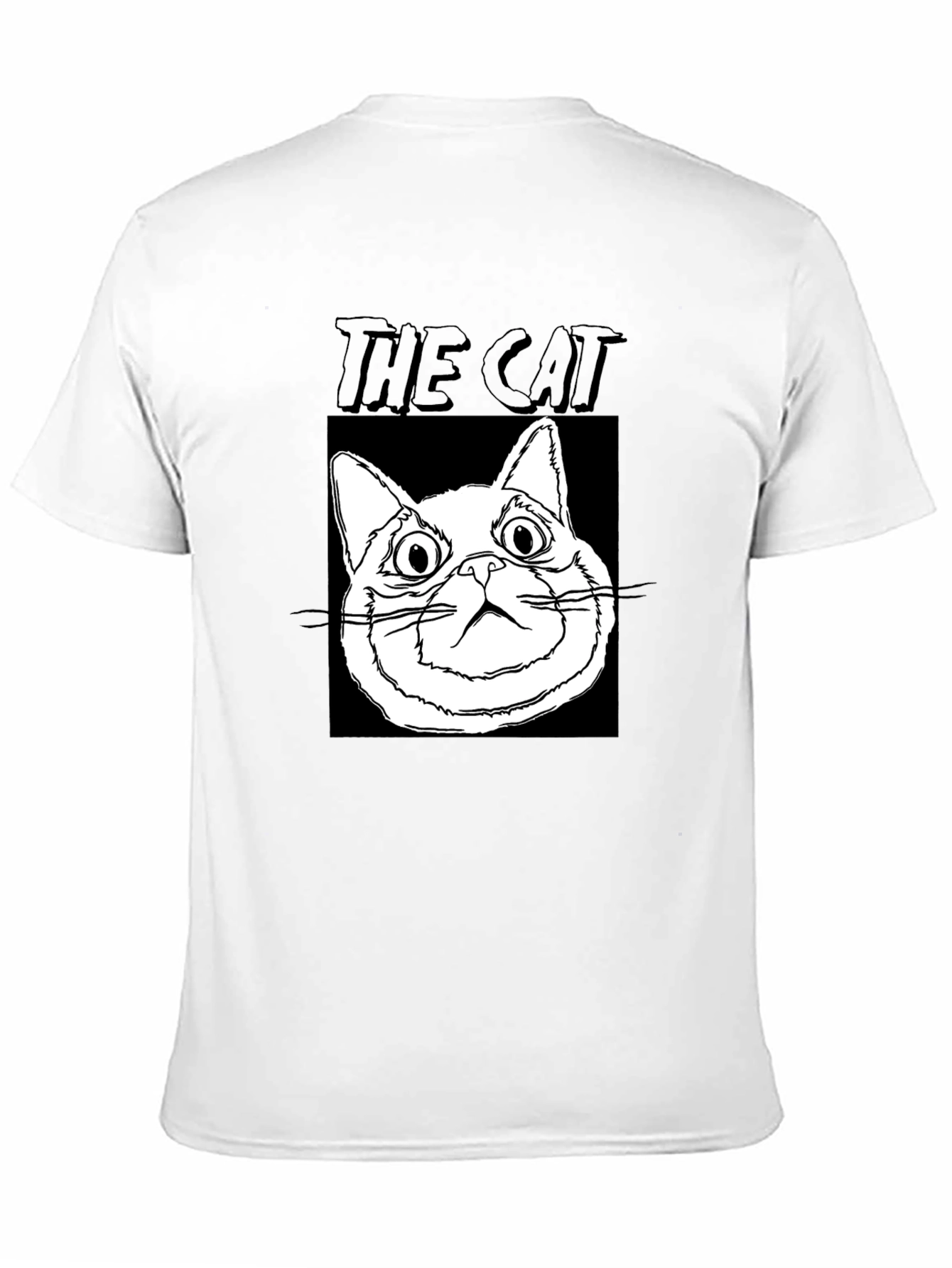 The Cat Graphic T-Shirt - Black Cotton Tee