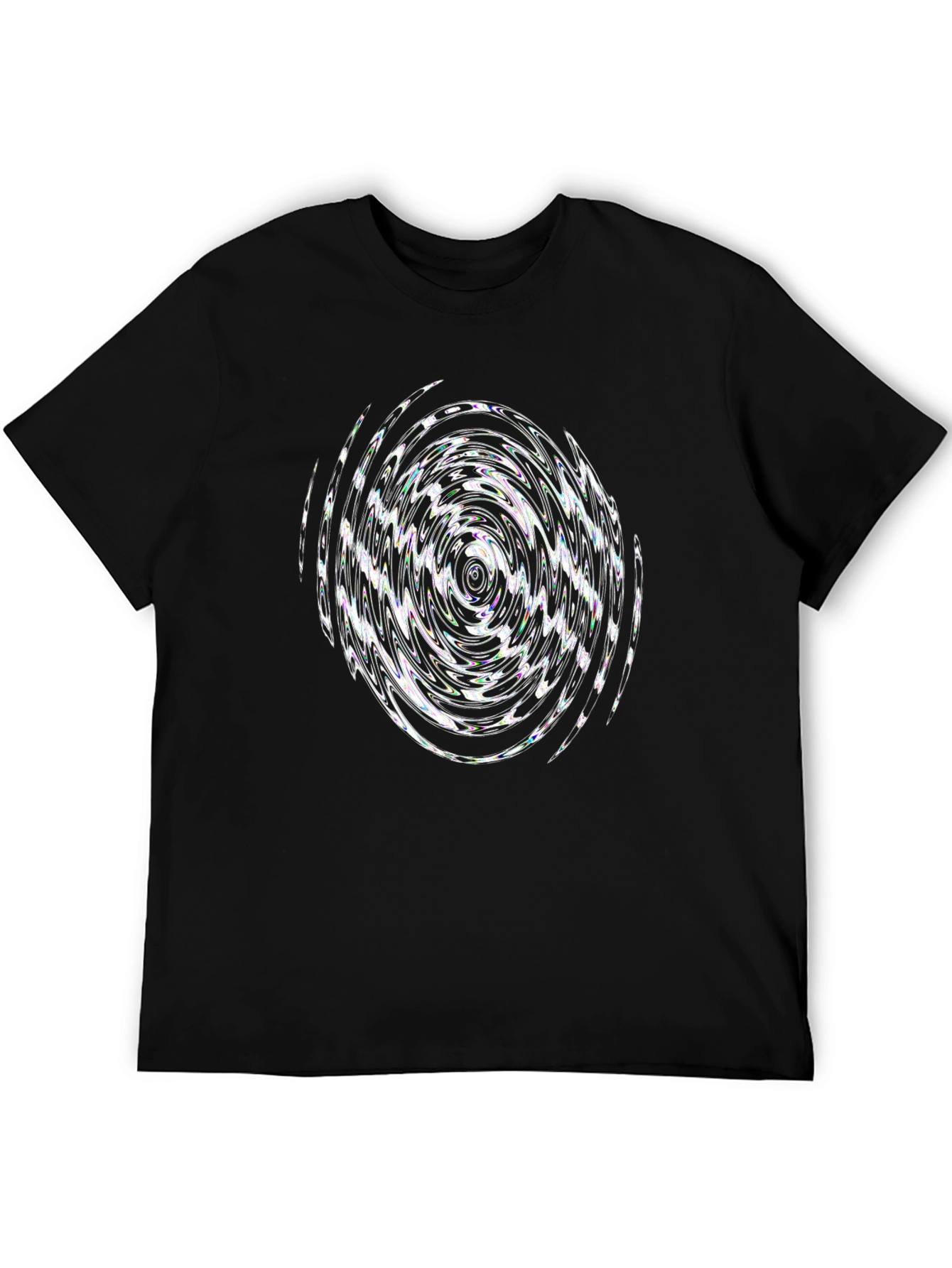 Abstract Swirl Graphic T-Shirt - Modern Design