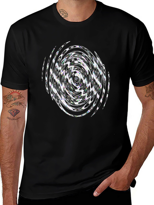 Abstract Swirl Graphic T-Shirt - Modern Design