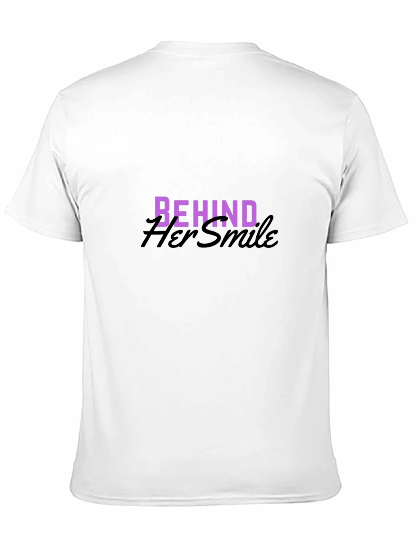Behind Her Smile Graphic Tee - Black