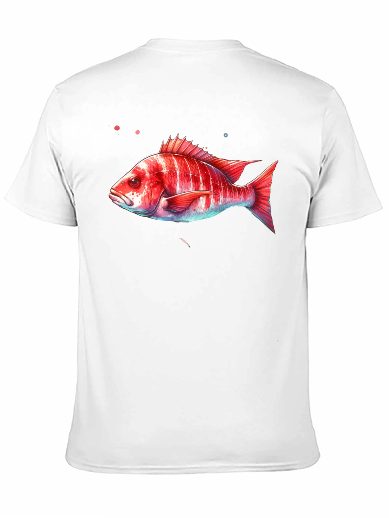 Red Fish Graphic T-Shirt - Unique Design