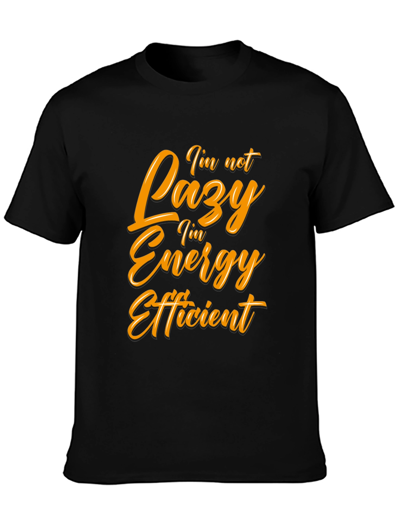 Funny Energy Efficient Black T-Shirt
