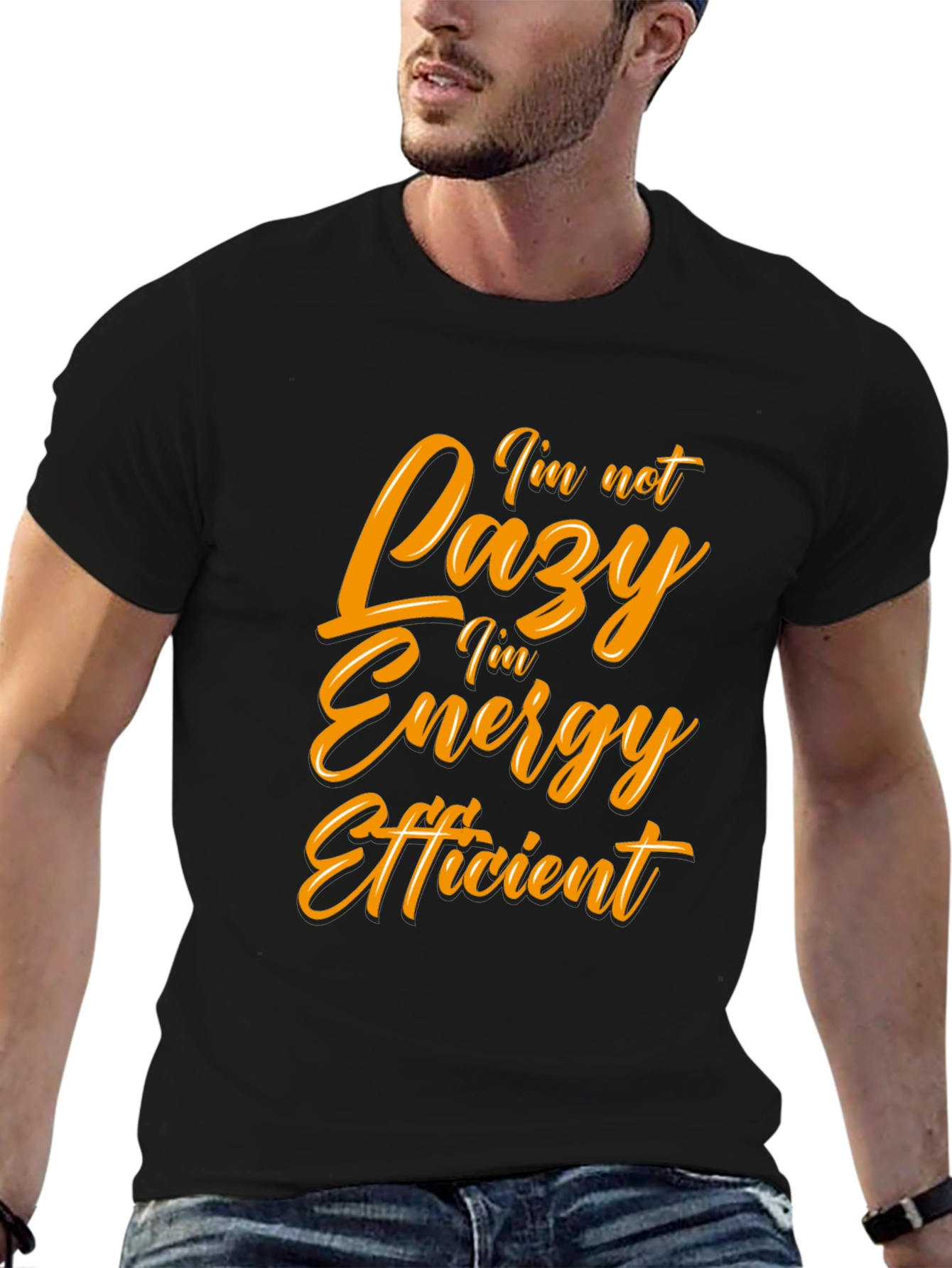 Funny Energy Efficient Black T-Shirt