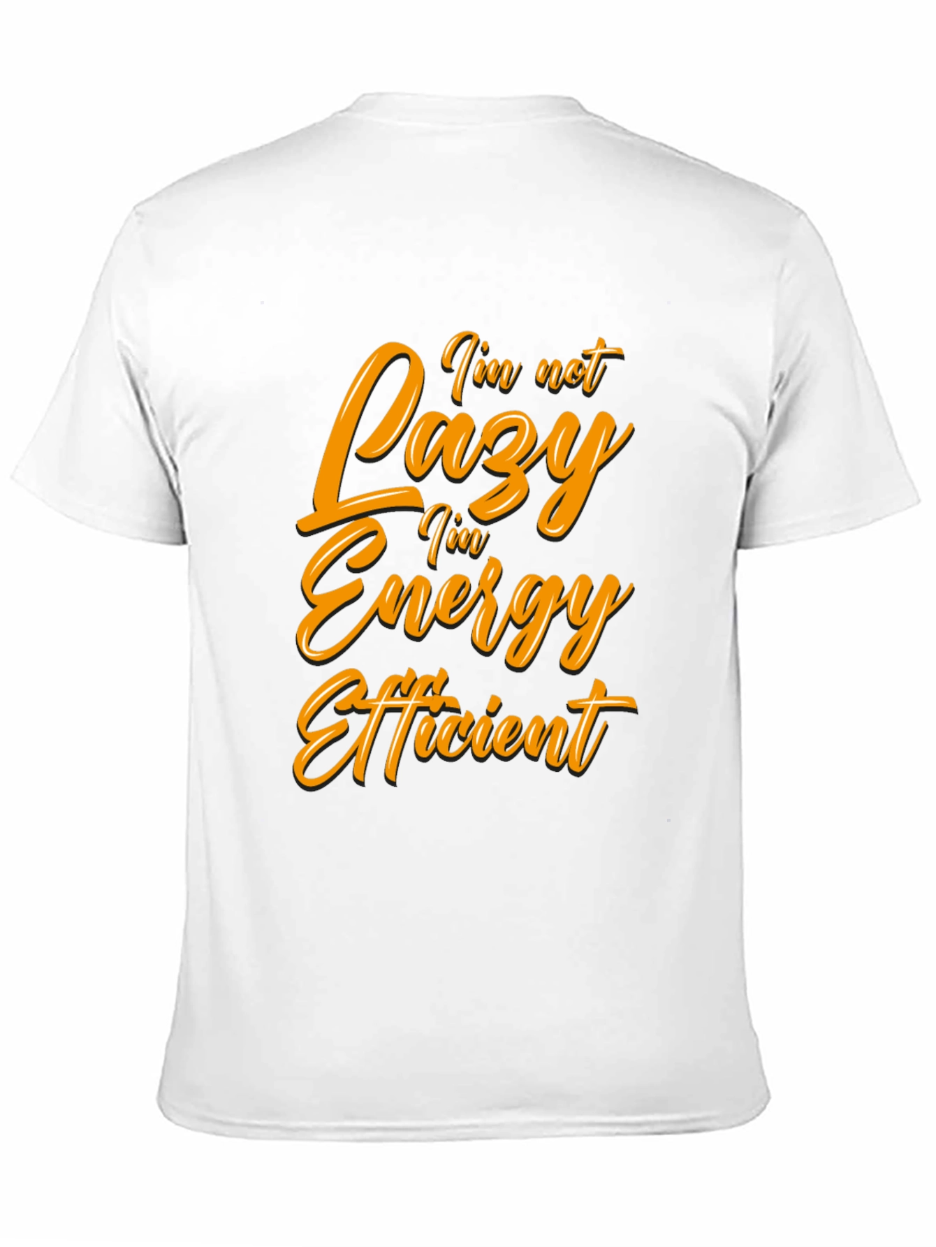 Funny Energy Efficient Black T-Shirt