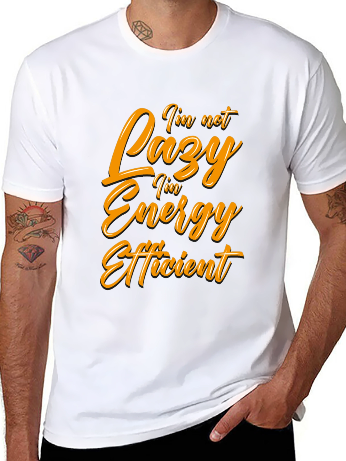 Funny Energy Efficient Black T-Shirt