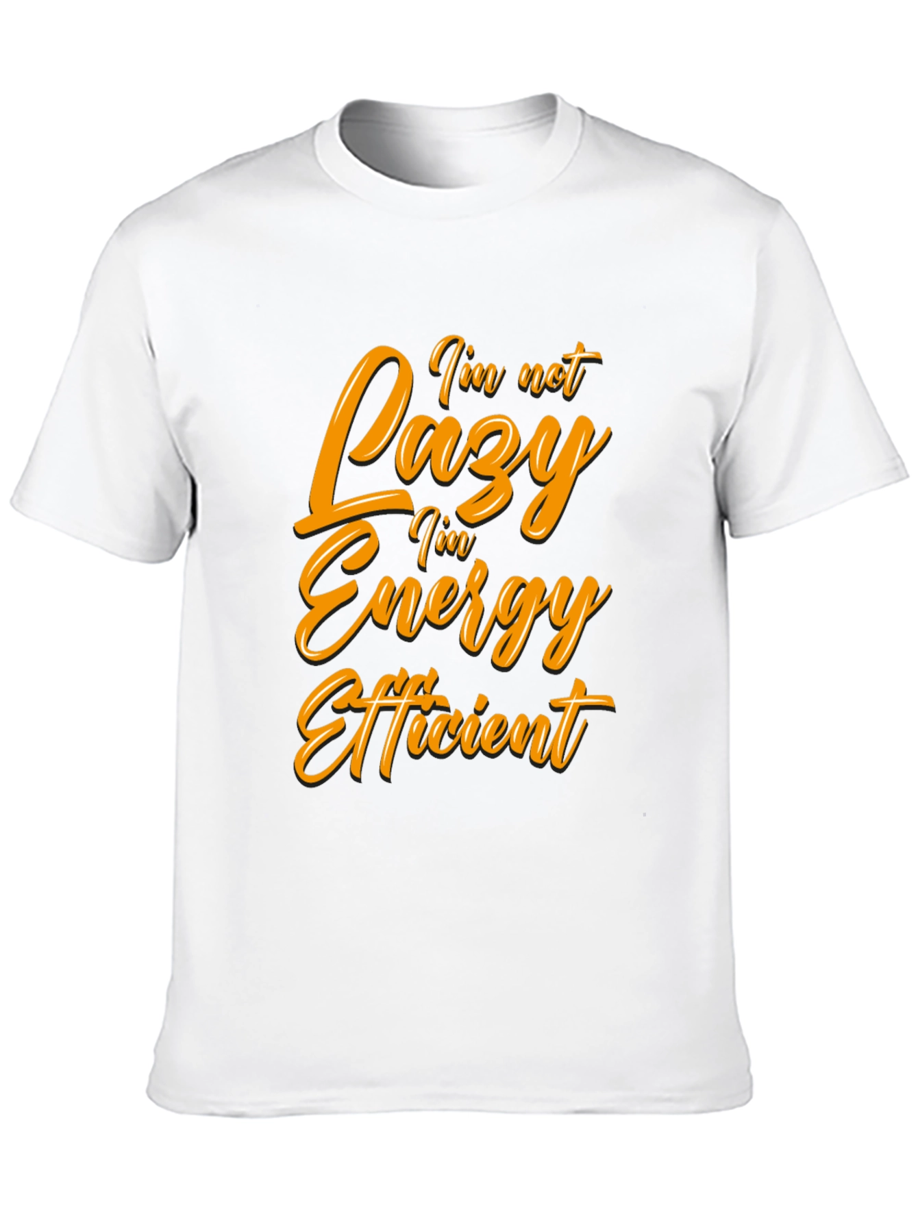 Funny Energy Efficient Black T-Shirt