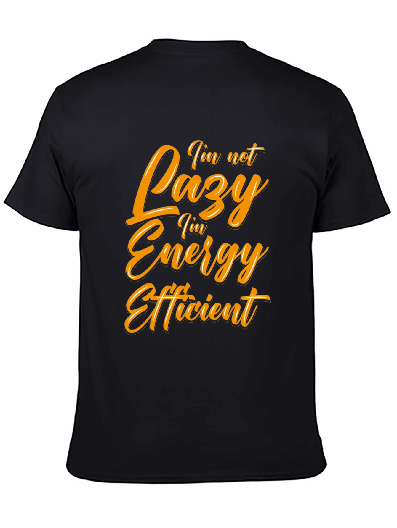 Funny Energy Efficient Black T-Shirt