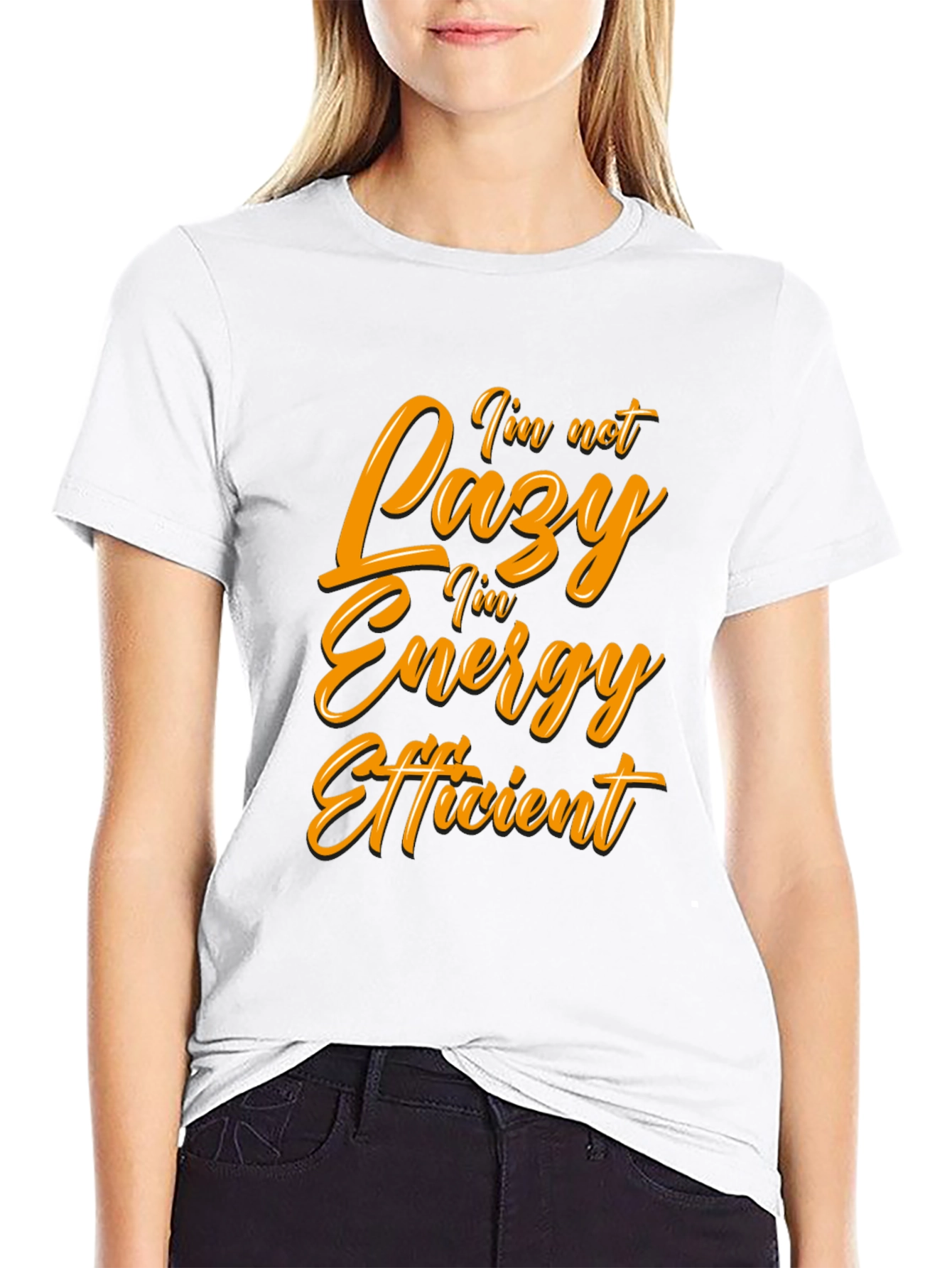 Funny Energy Efficient Black T-Shirt