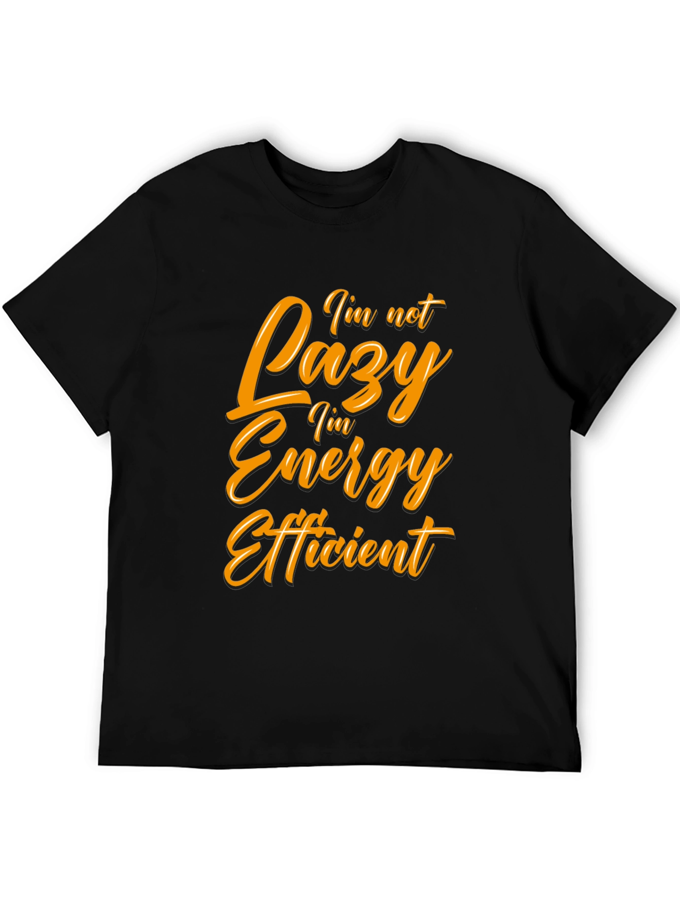 Funny Energy Efficient Black T-Shirt