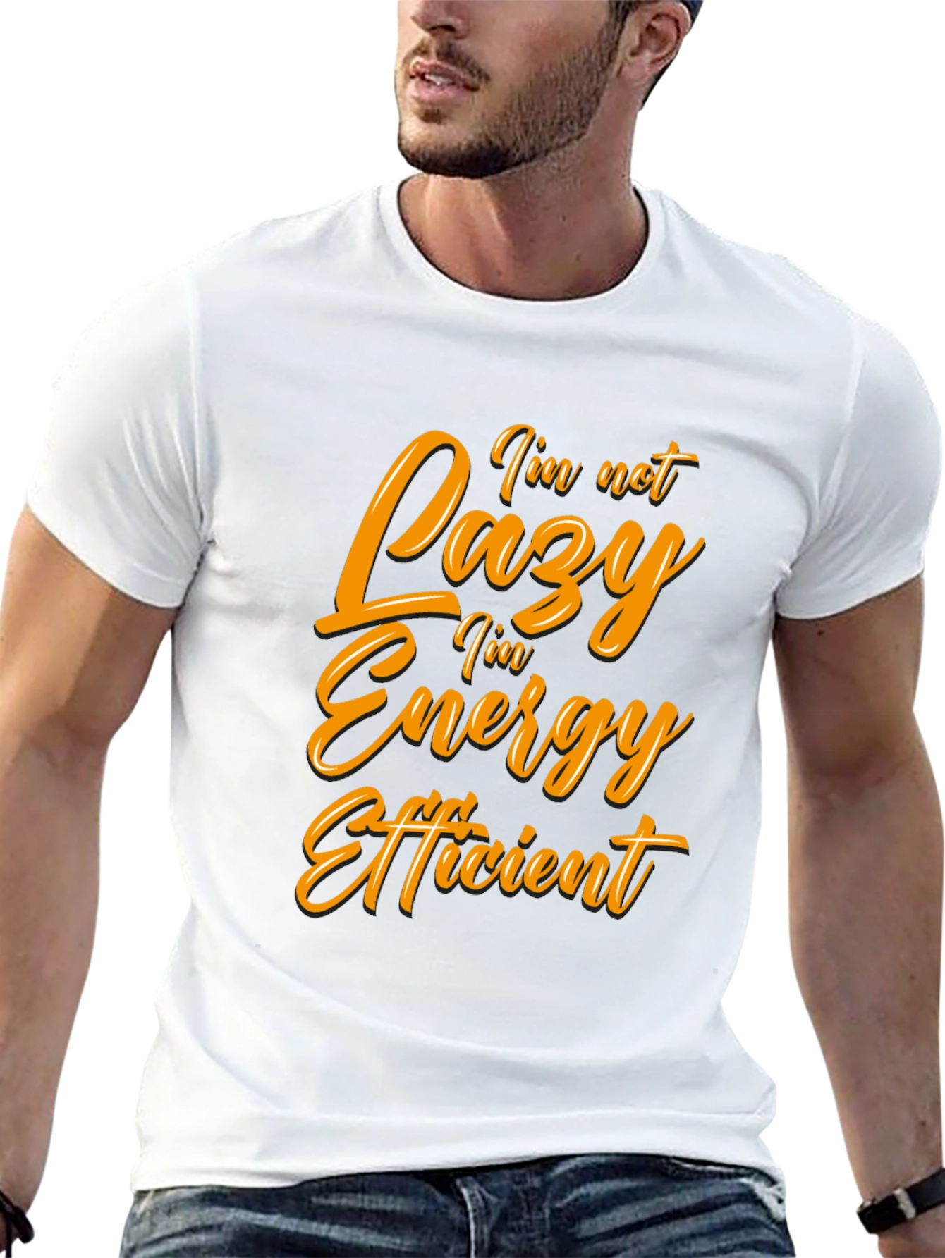Funny Energy Efficient Black T-Shirt