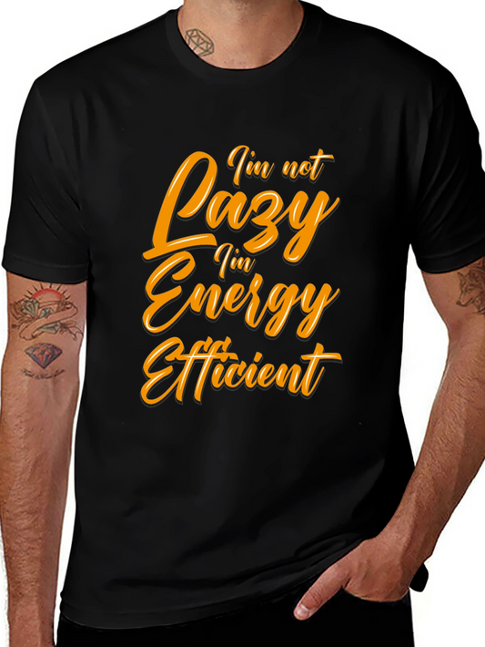 Funny Energy Efficient Black T-Shirt