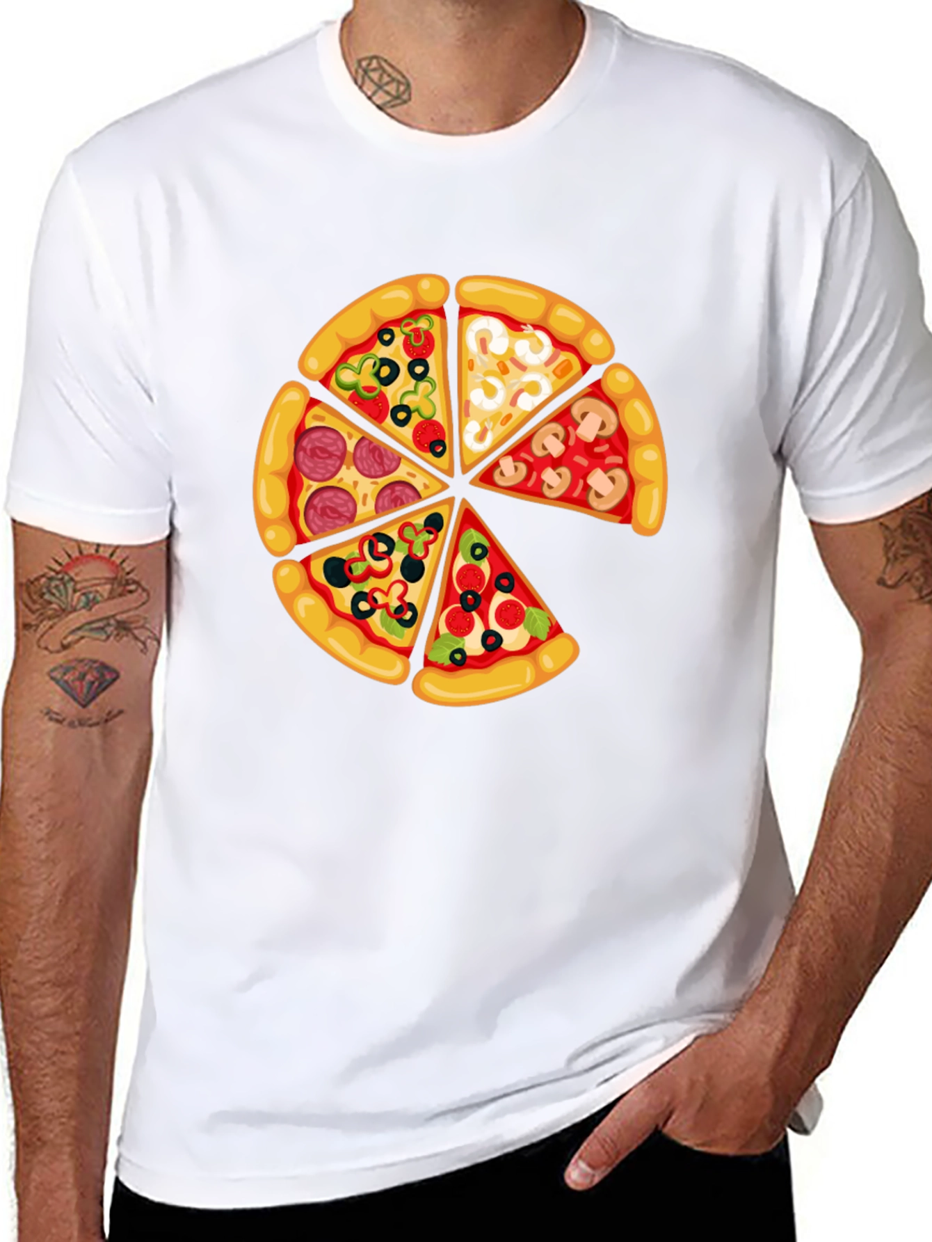 Pizza Slice Graphic T-Shirt - Foodie Fun