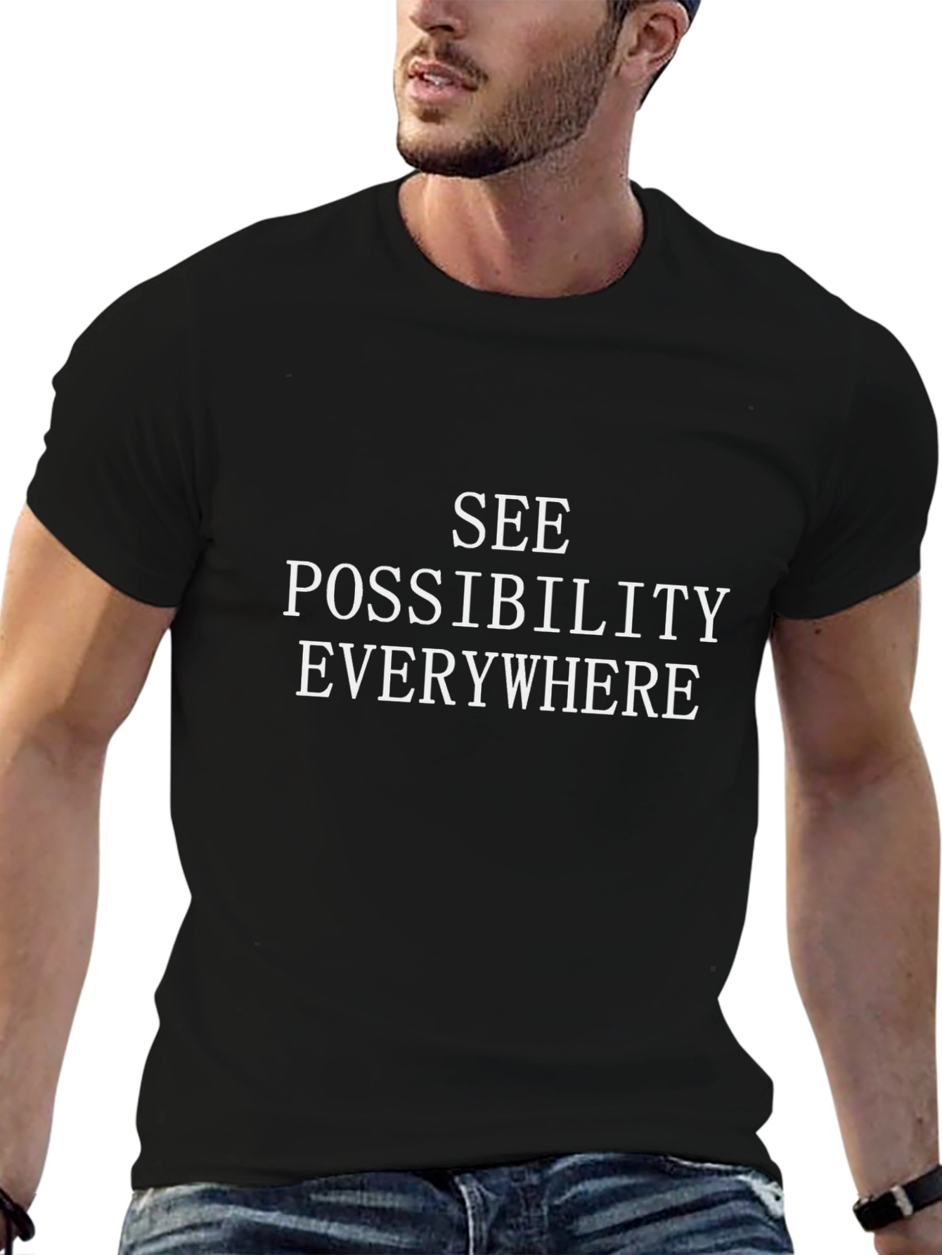 See Possibility Everywhere Graphic Tee - Black