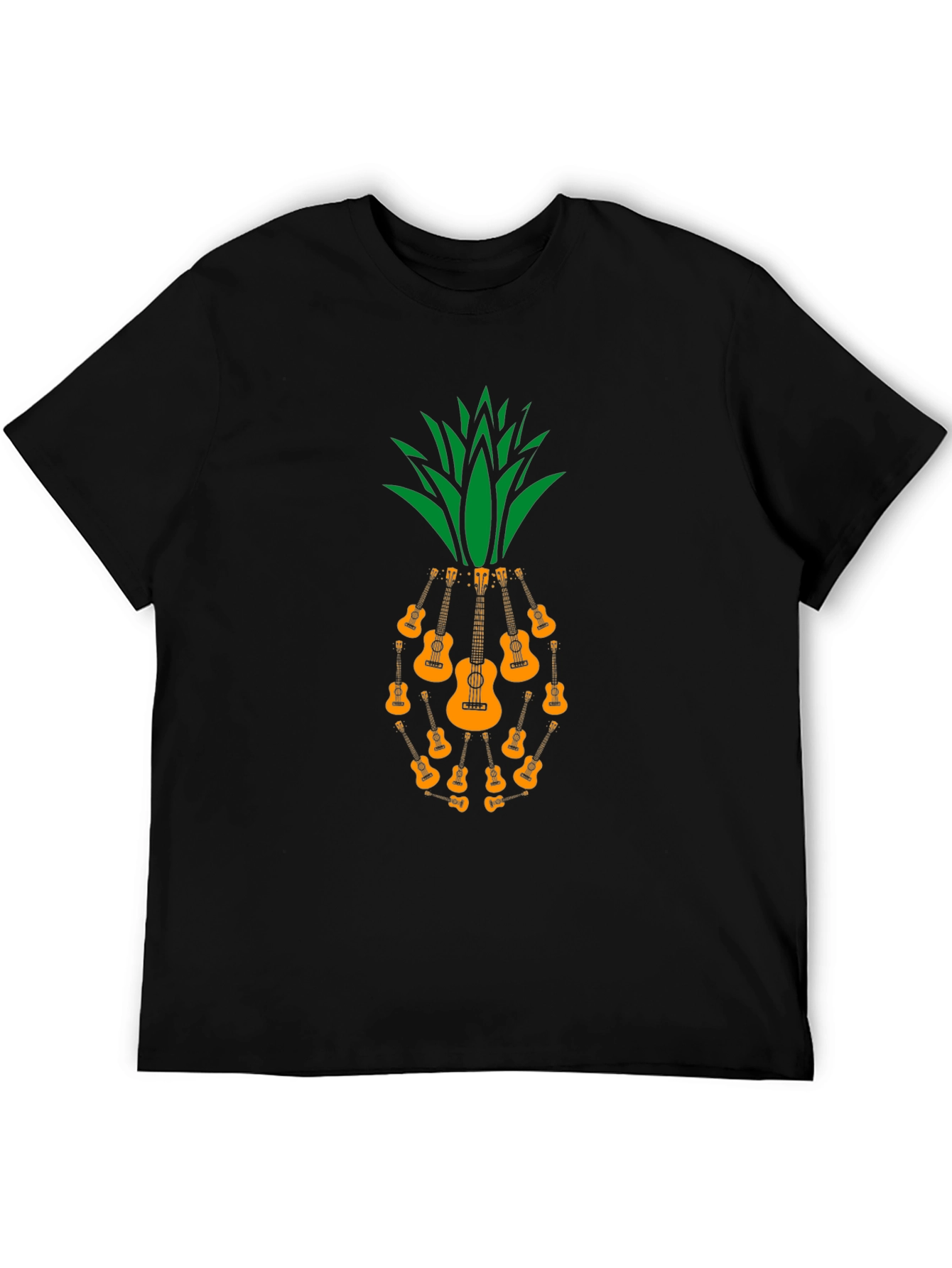 Ukulele Pineapple Graphic T-Shirt