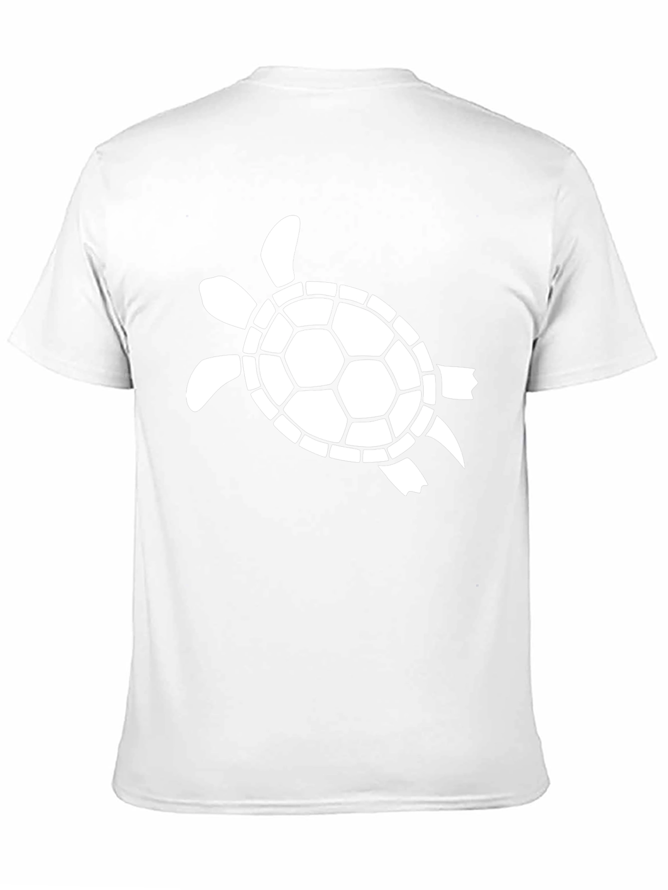 Turtle Graphic Tee - Black Cotton Casual Wear