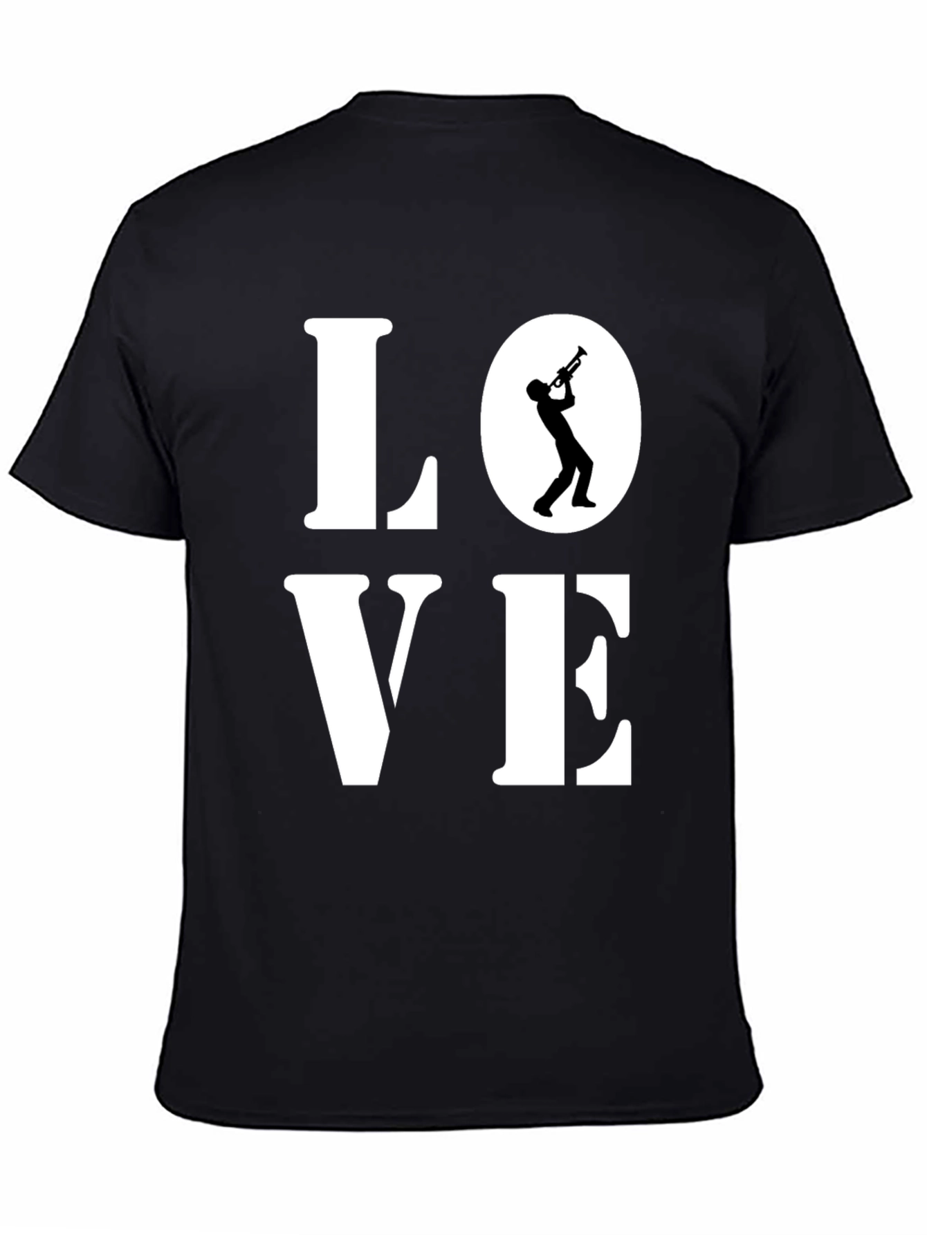 Love Trumpet Graphic Tee - Mens Black T-Shirt